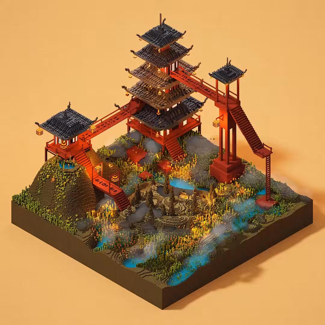 Monument 02: Pagoda & zen garden in Kyoto