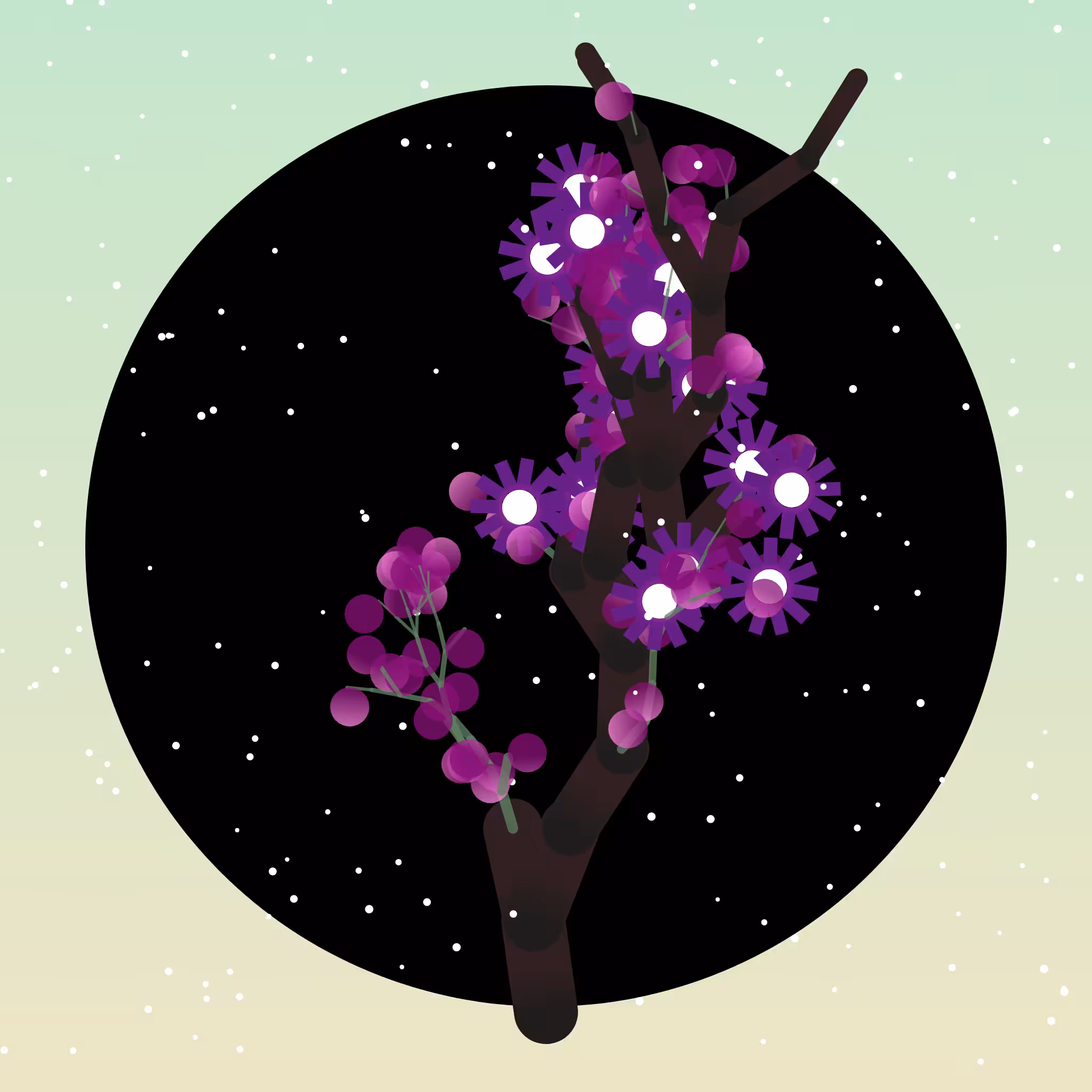 Some generative winter trees #25