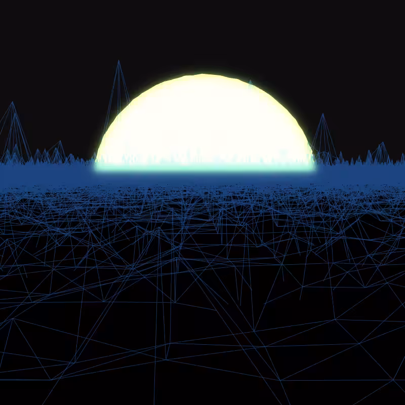 Generative Retrowave Field #74
