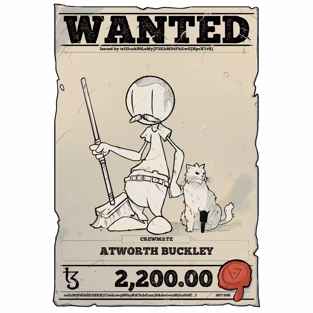 ATWORTH BUCKLEY | TEZOS PIRATE 367/666