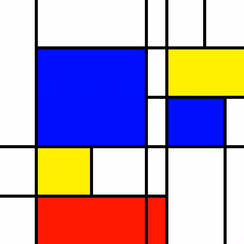 compositioninredblueandyellow.art, (NFT) #18
