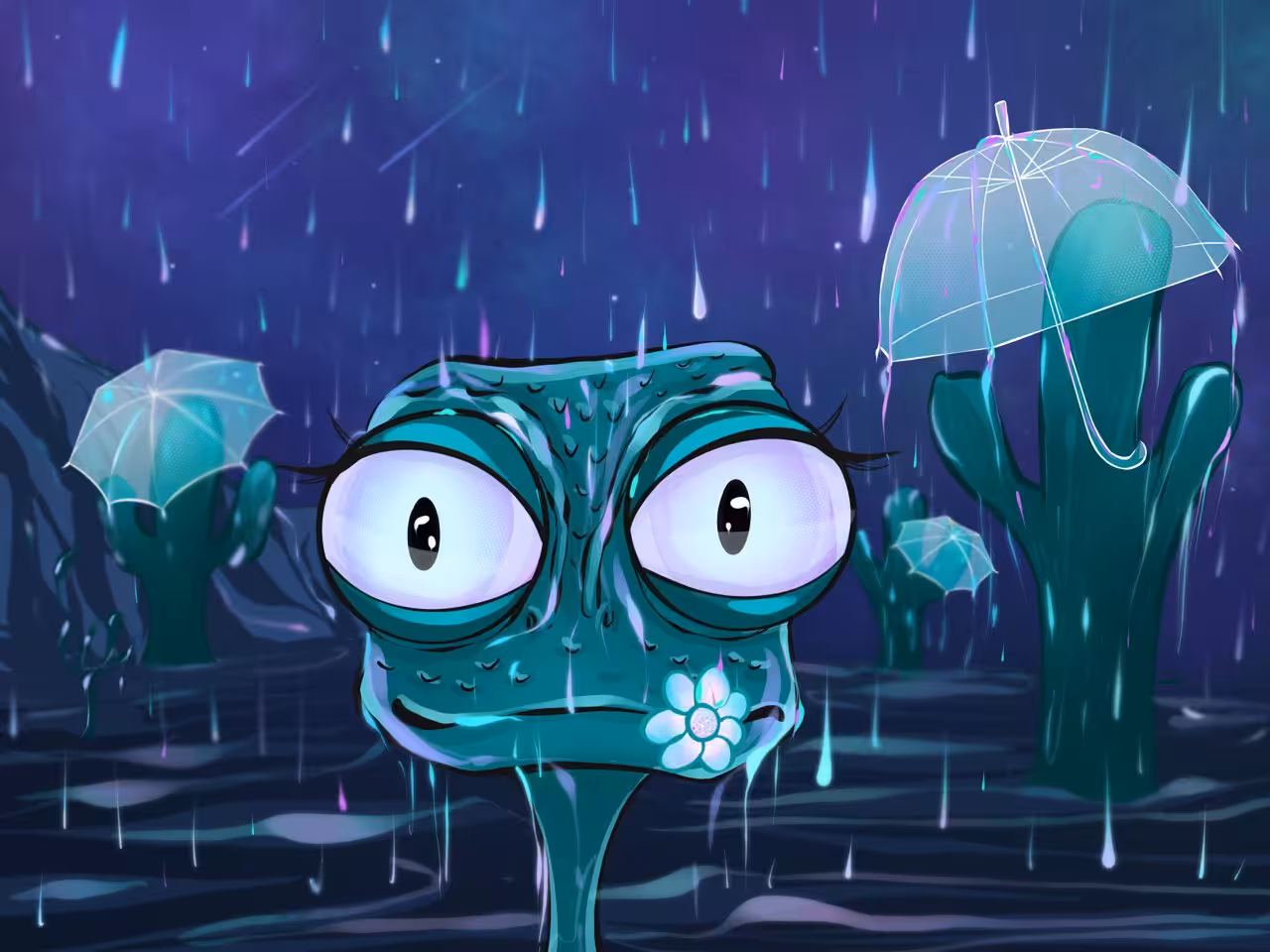 Rain in the desert