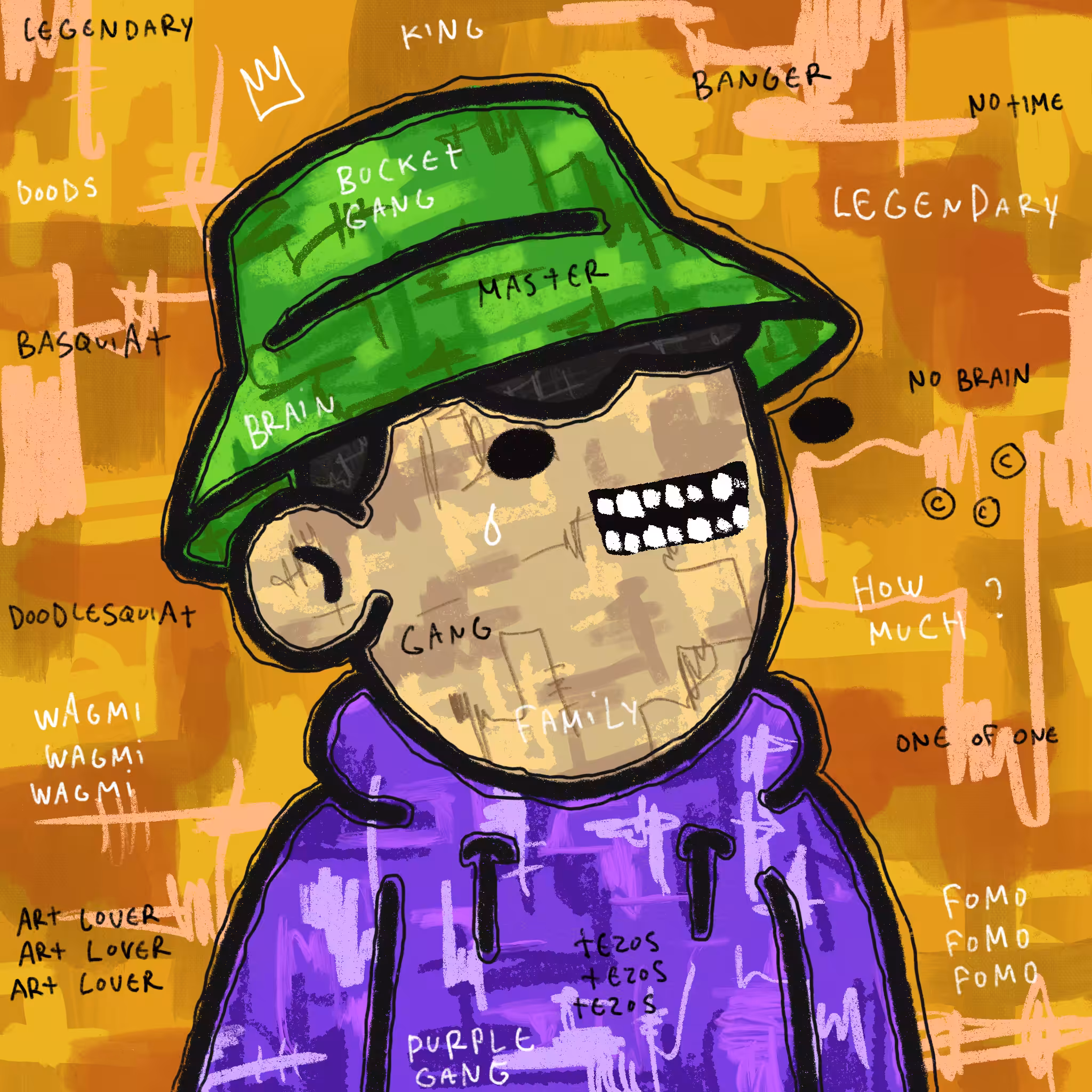 Doodlesquiat #77