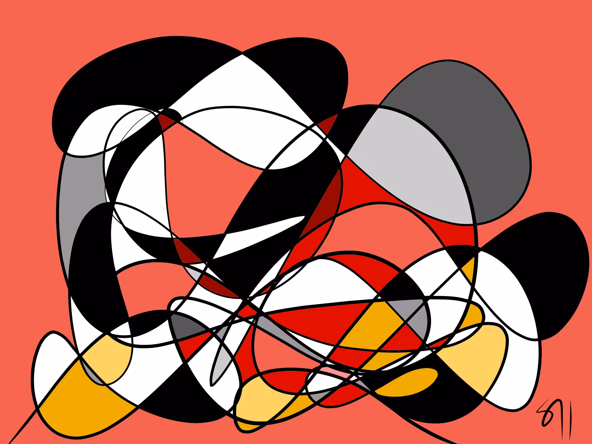 Abstract Moving Rat