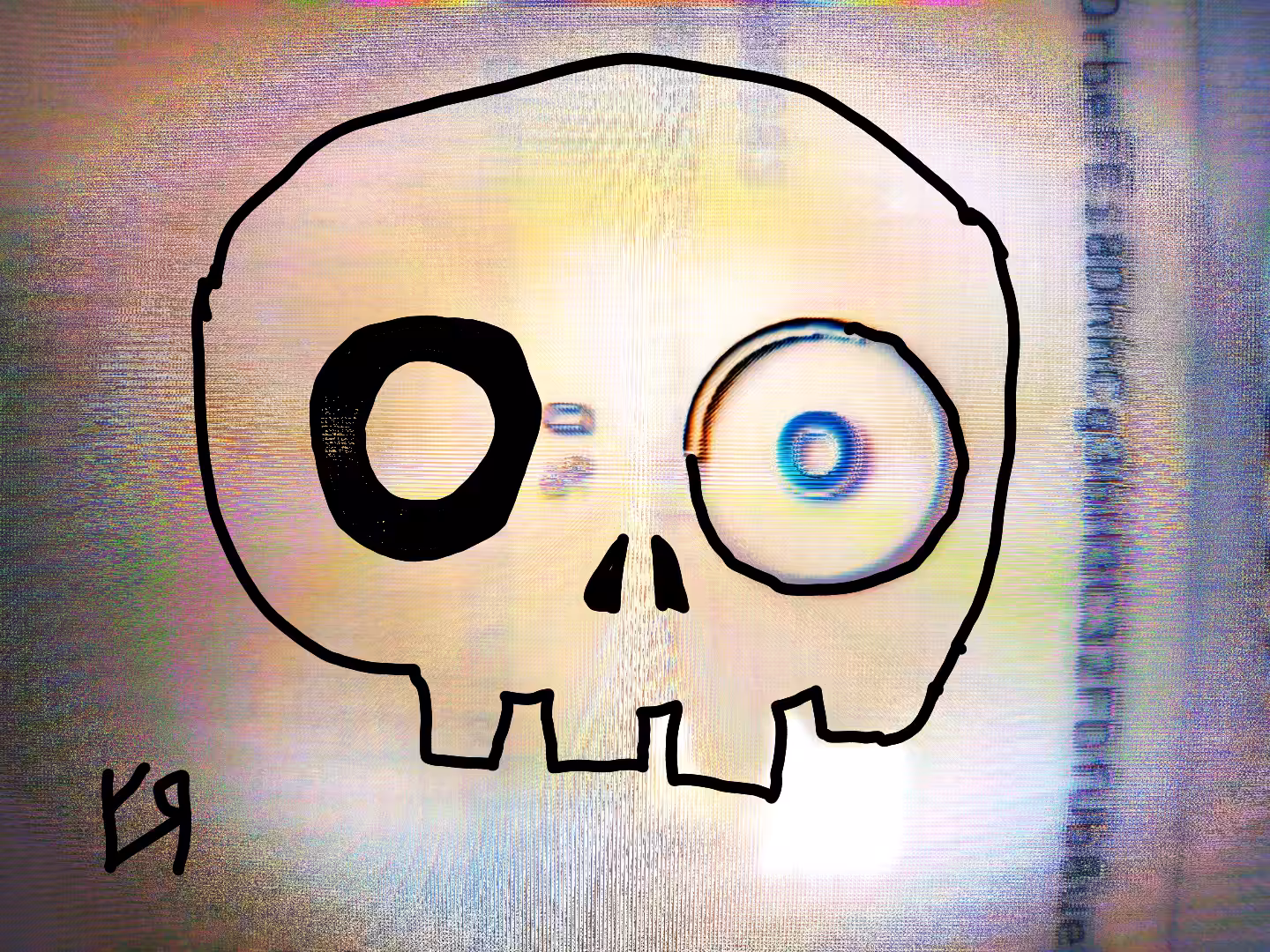 "Zero Percent Skull" by Richard F. Yates (Holy Fool)