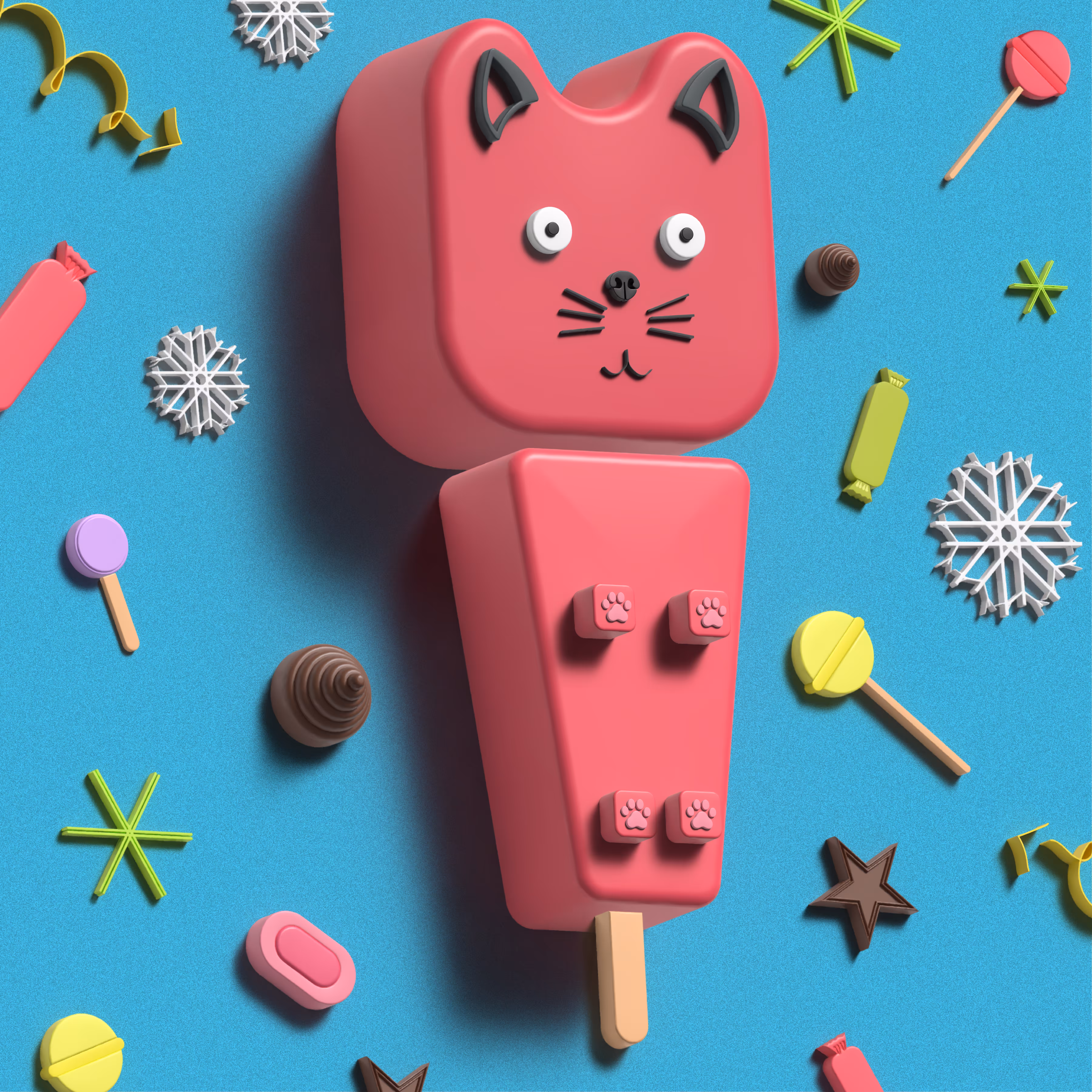 popsicle kitty