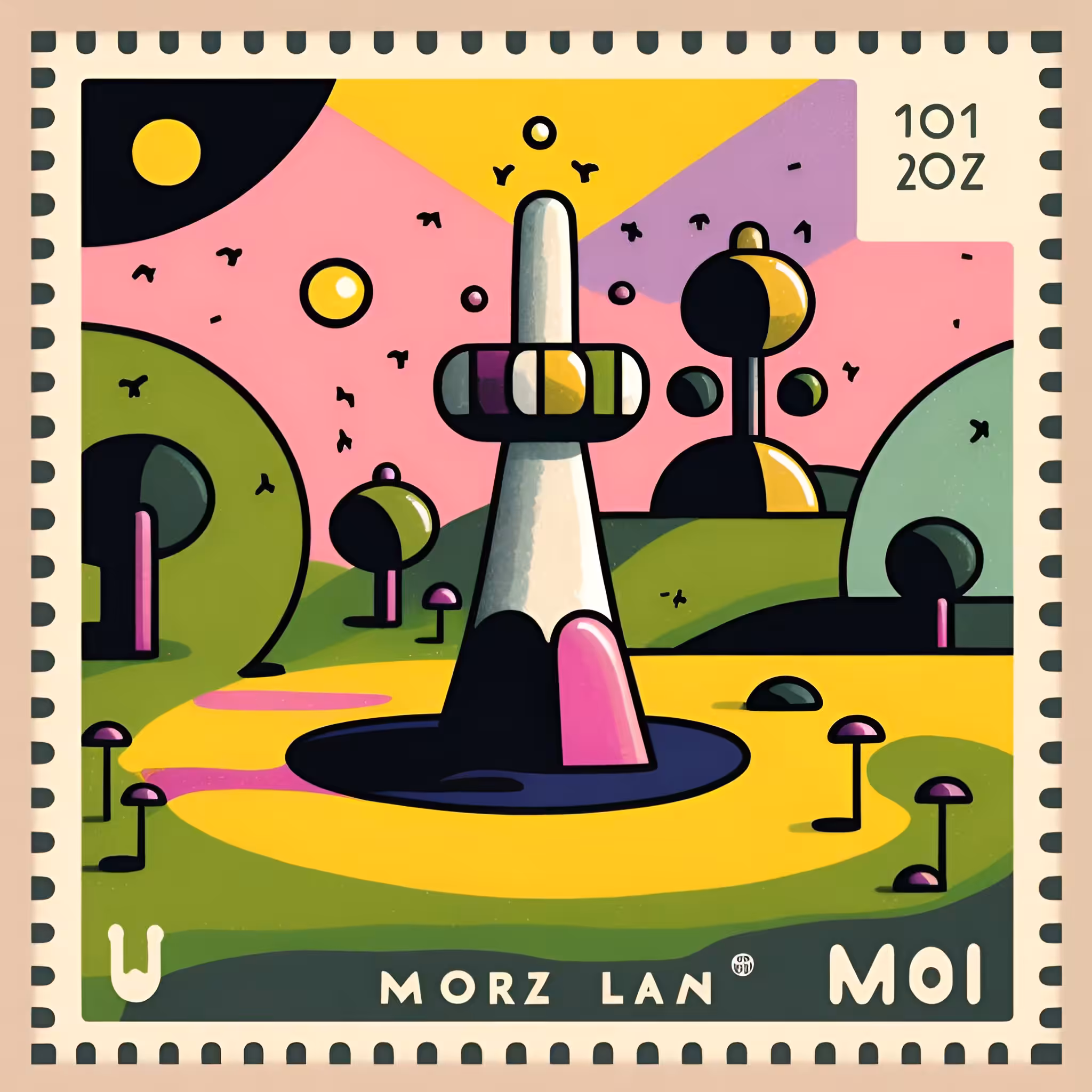 Commemorative Stamp, Sirra Pangalactic Museum