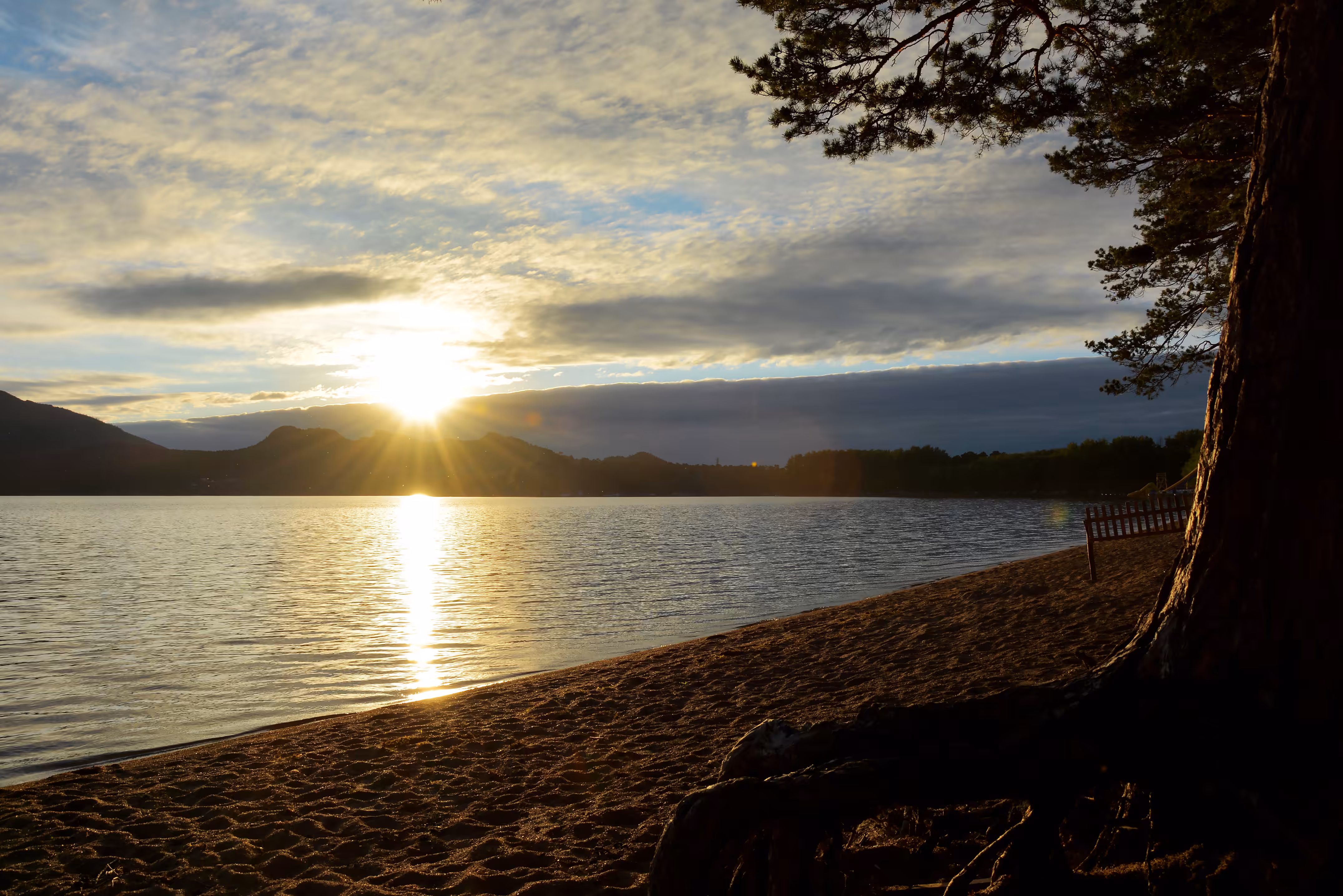 Sunset on the lake.