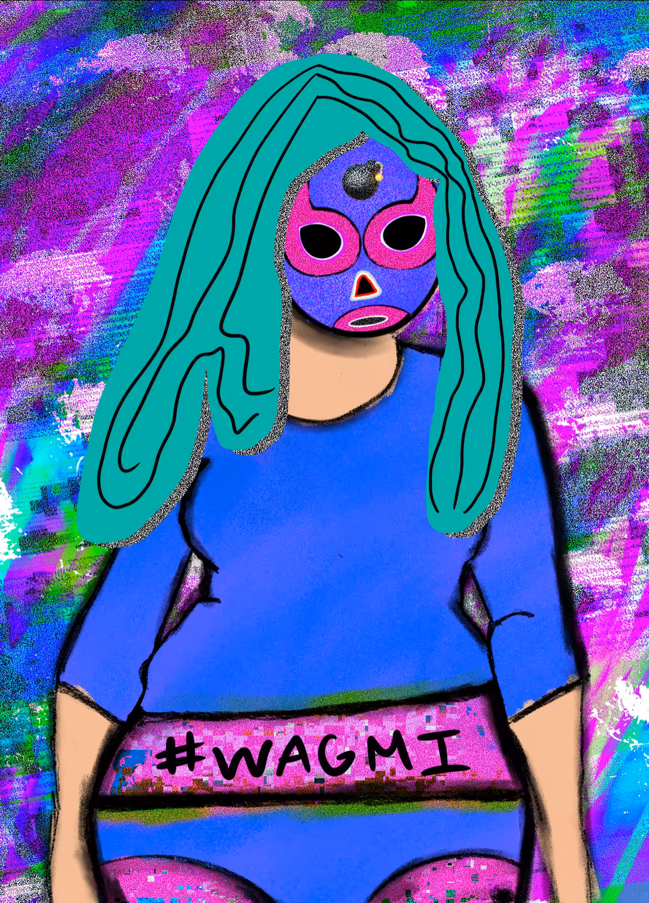 NFT luchadora #115