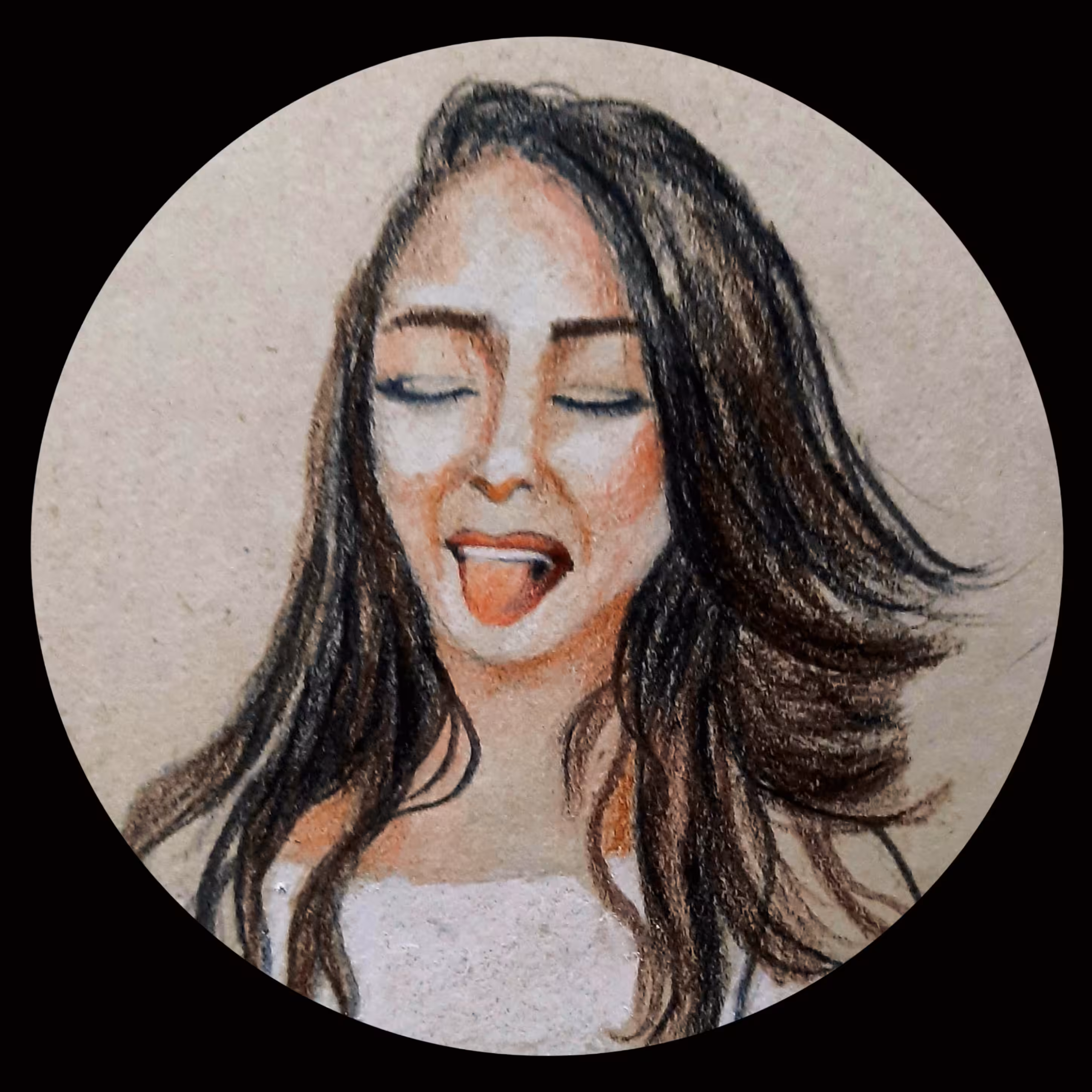 painting: Funny girl
