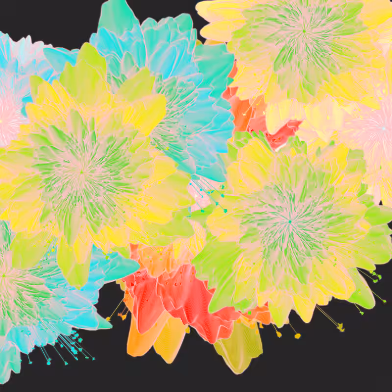 Bouquet of digital flowers #8