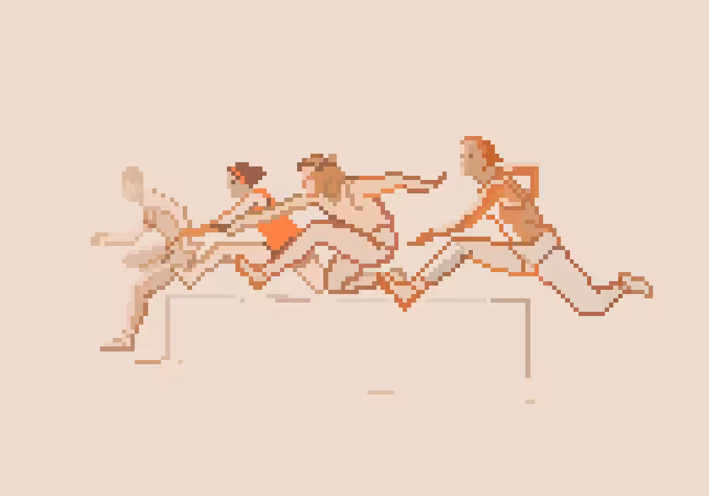 running with obstacles