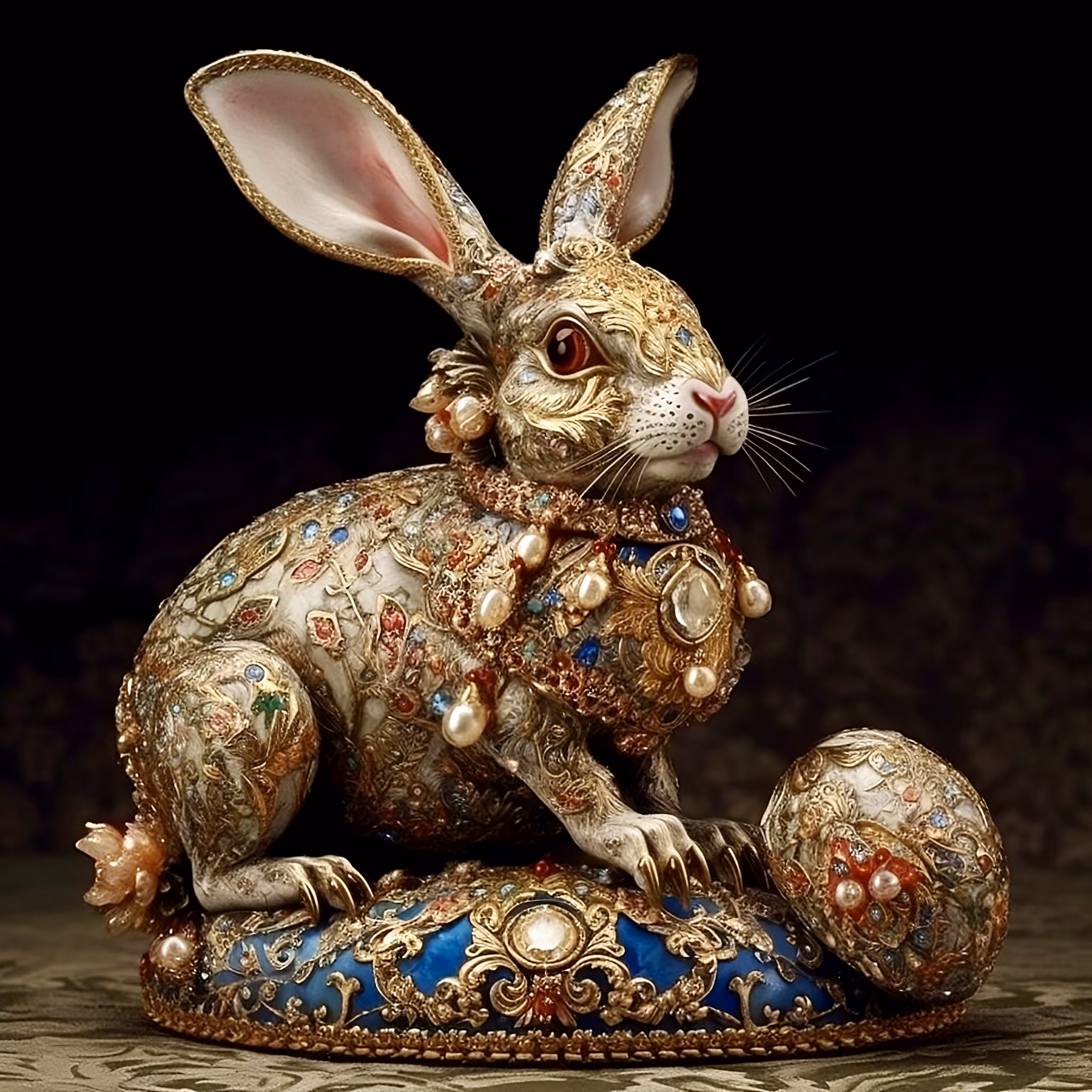 Gold Easter bunny 
