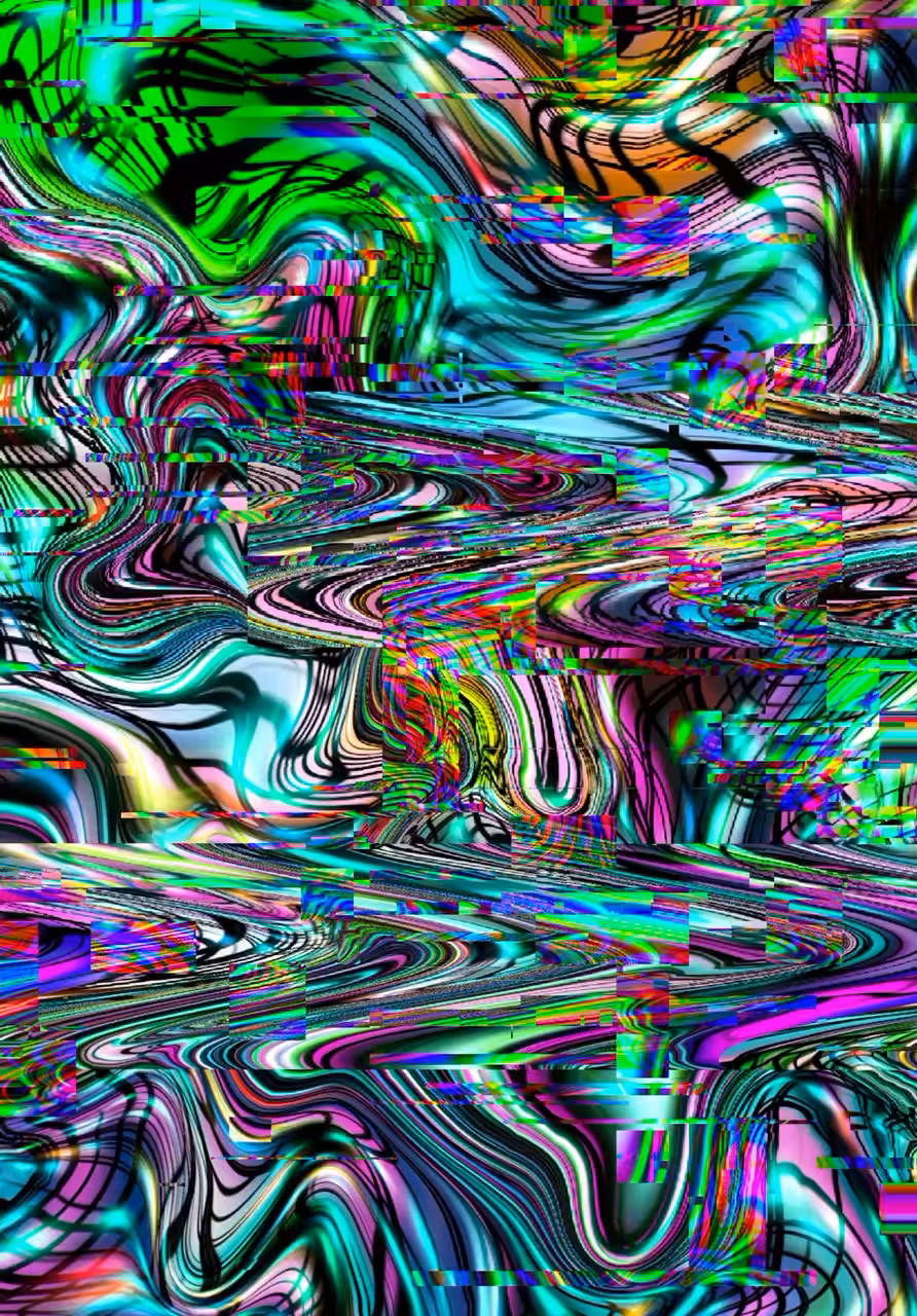 Vibrant visuals : Glitched screen 