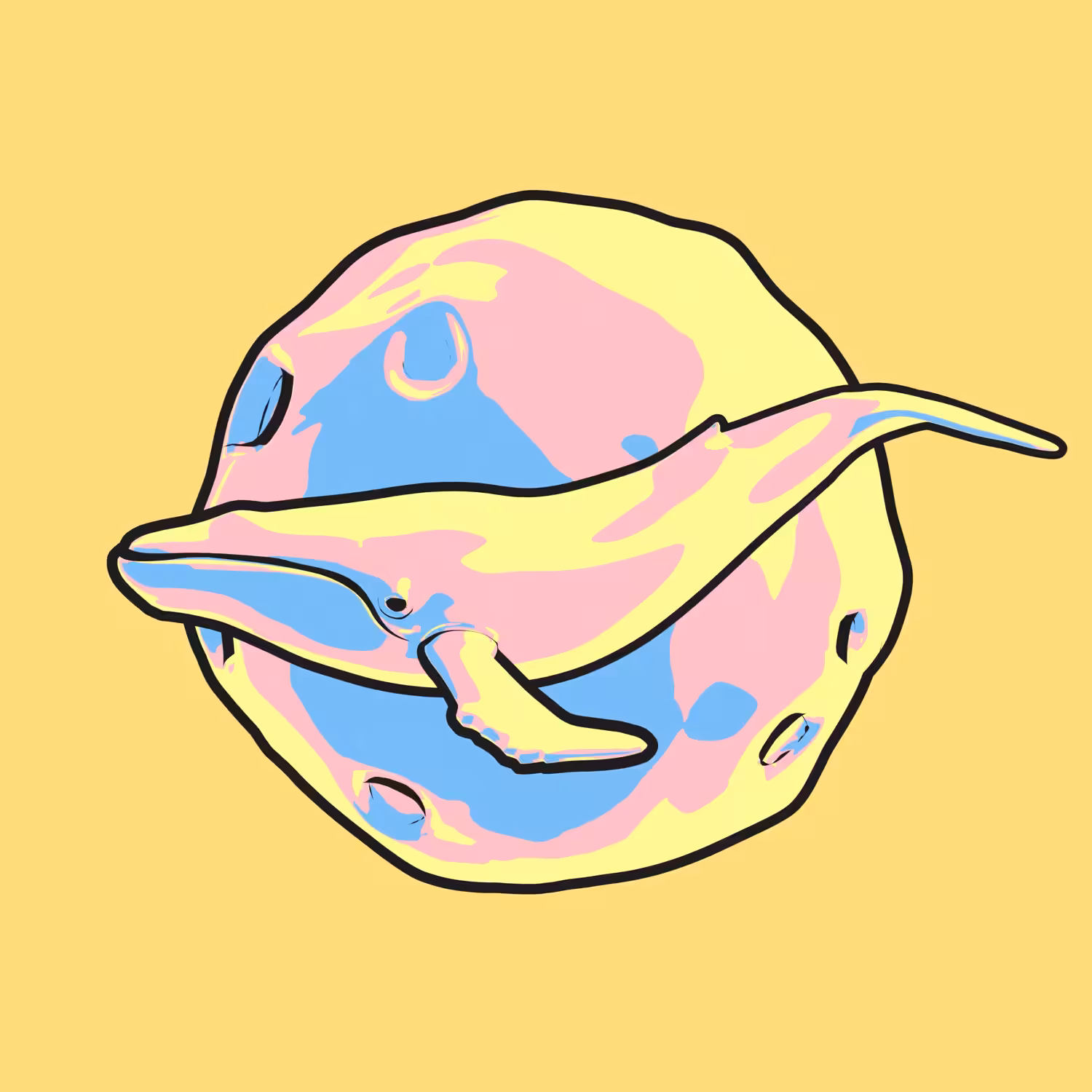 Whale n Moon 🐋🌕
