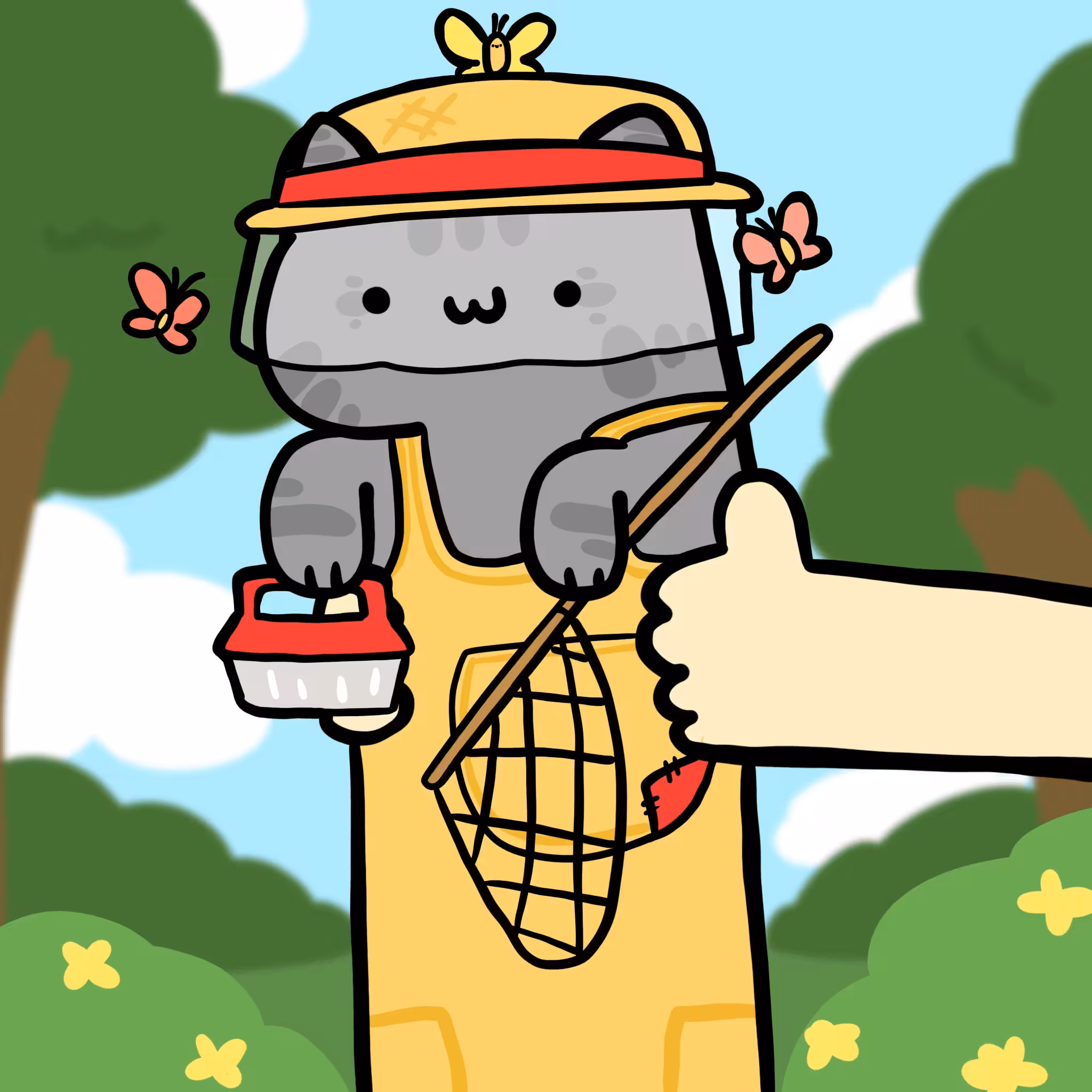 Long long insect catcher cat #088