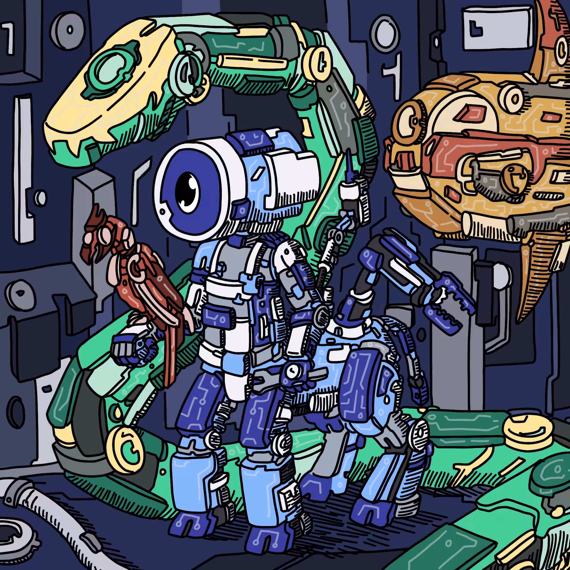 Mechabuilder one eyed guy #00322