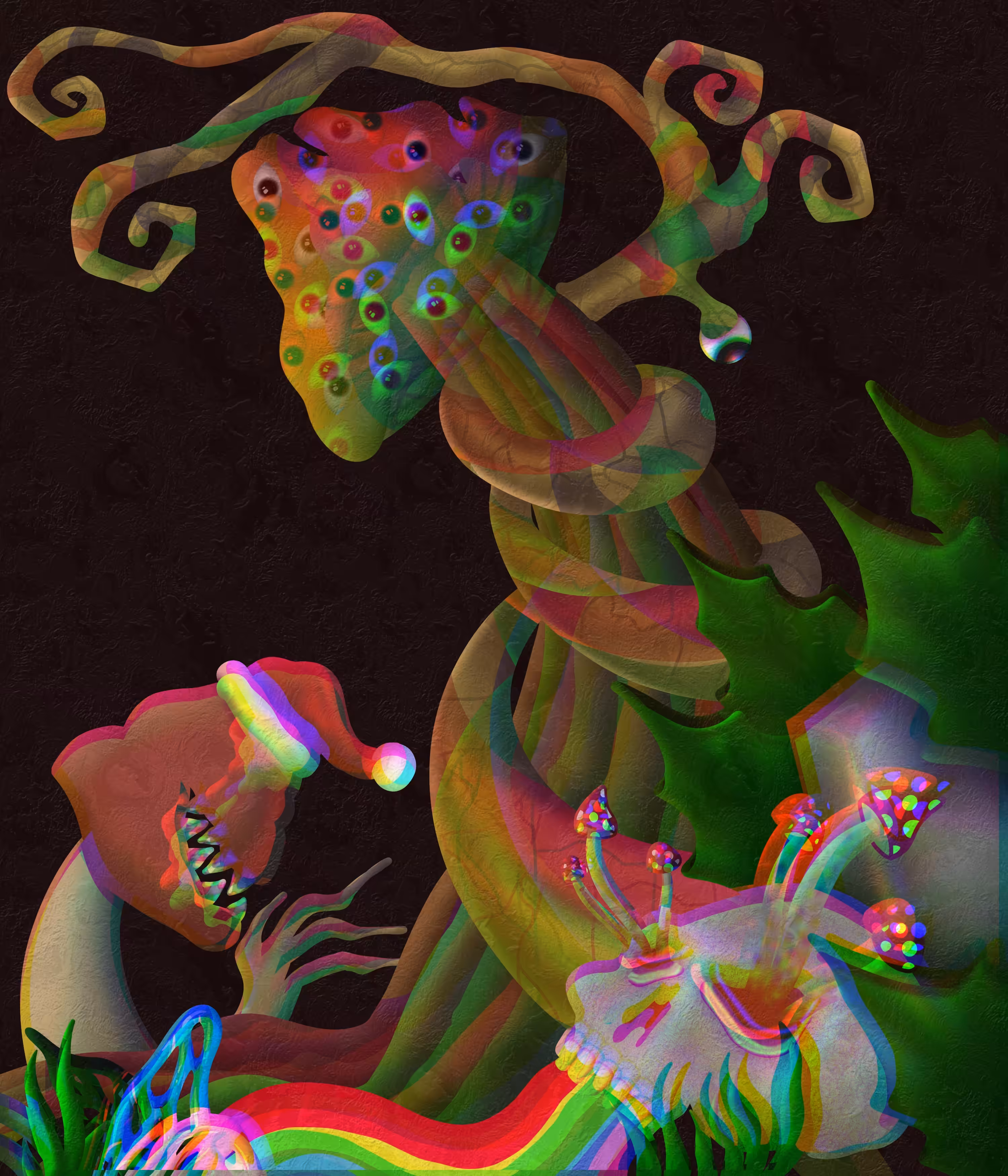 mushroom christmass
