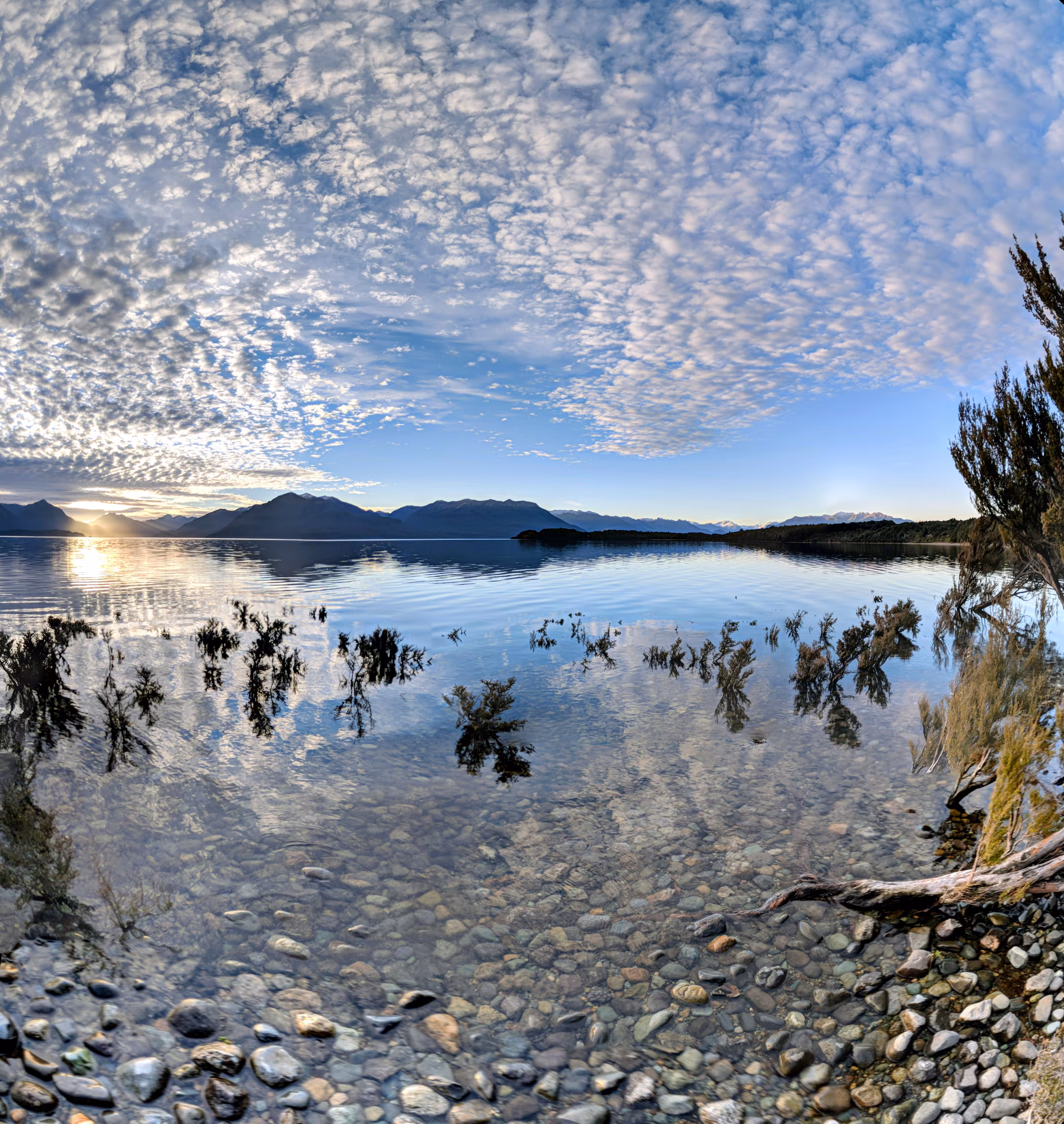 Clouds and Pebbles - Lake Te Anau, NZ