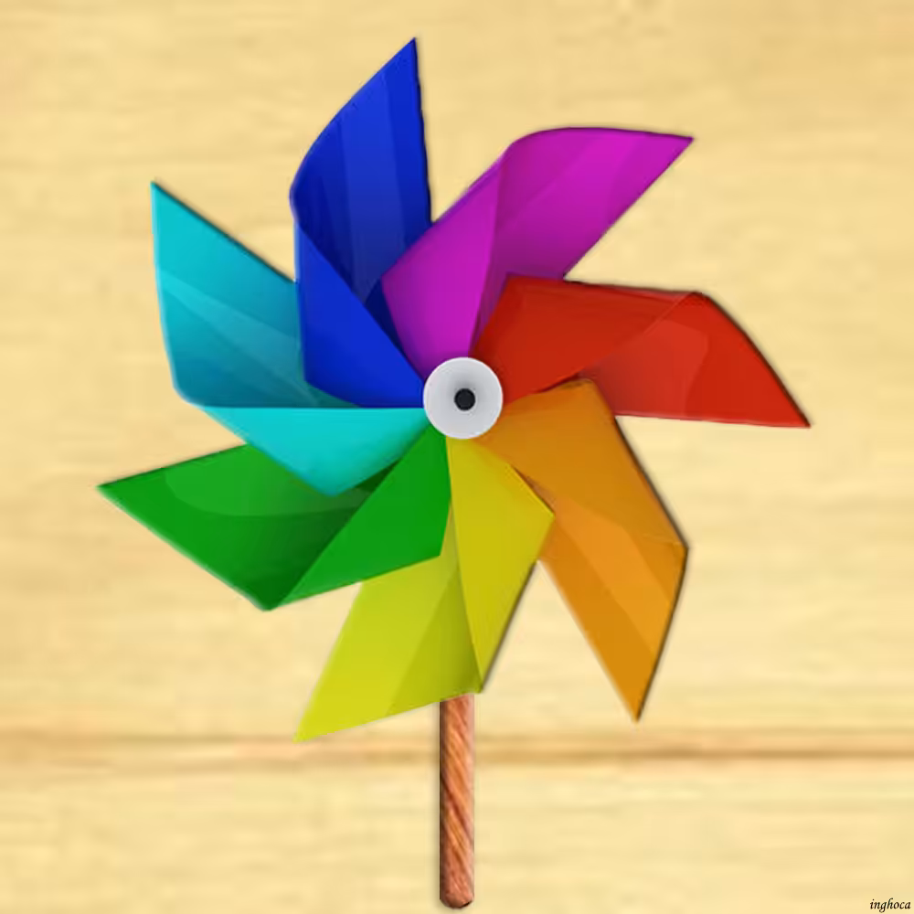 pinwheel 61 7 bladed pinwheel