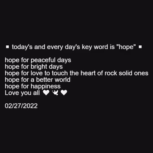 ◻️ today's and every...