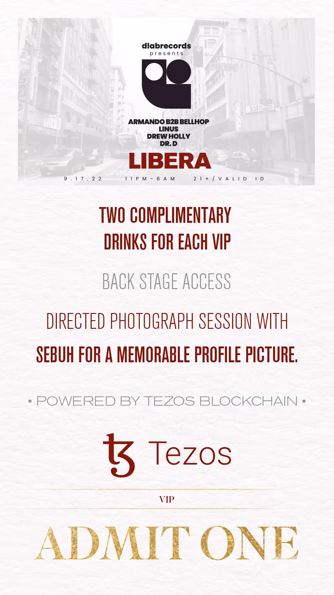 LIBERA VIP Ticket