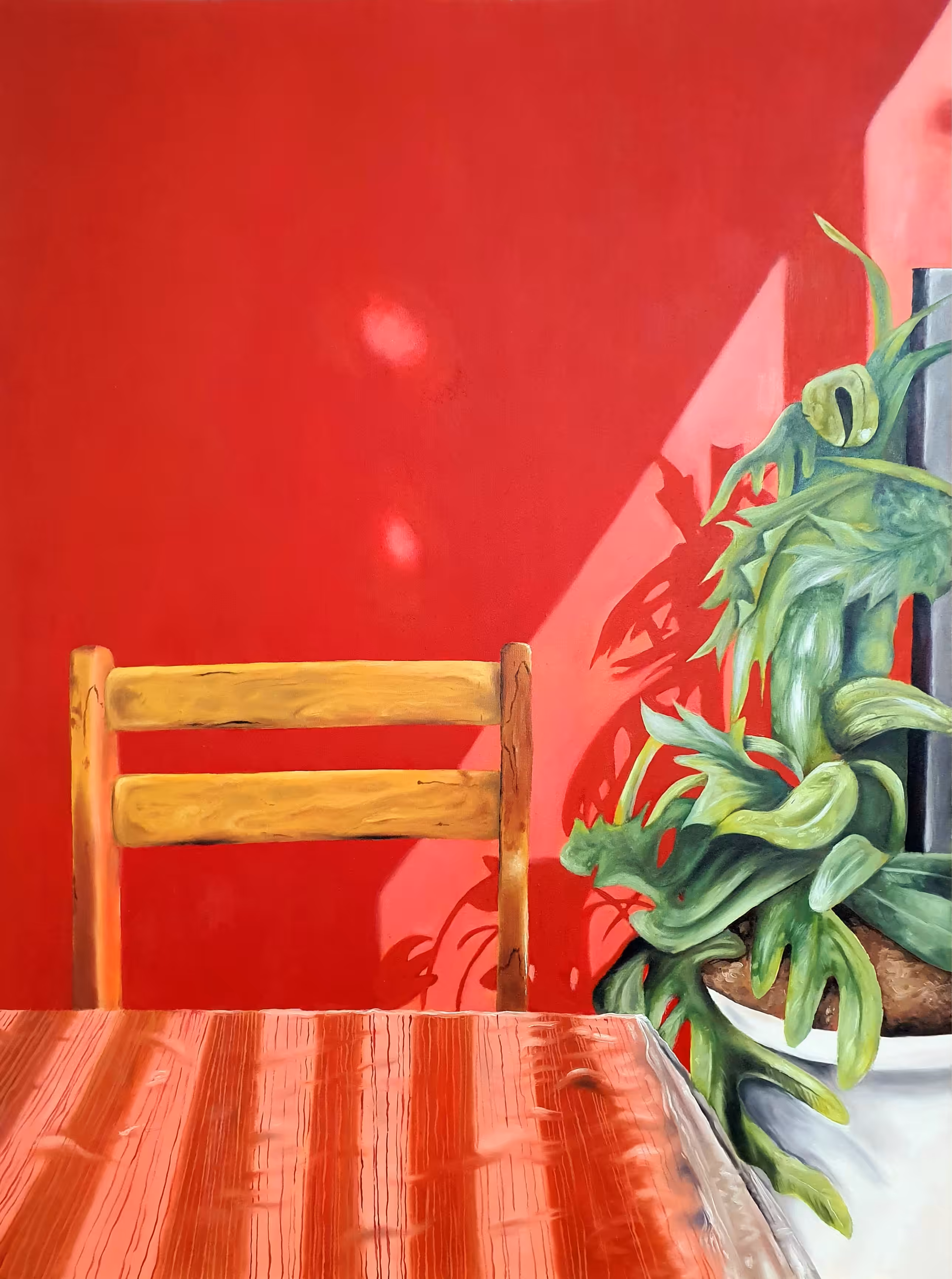 Oil paint.