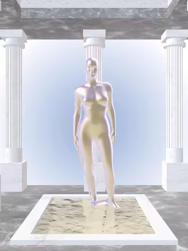 HeavenComputer: The Loser Shimmery Violet Garden Woman #3724