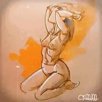 ✏05 | SKETCH TOKEN 03 | Woman Kneeling
