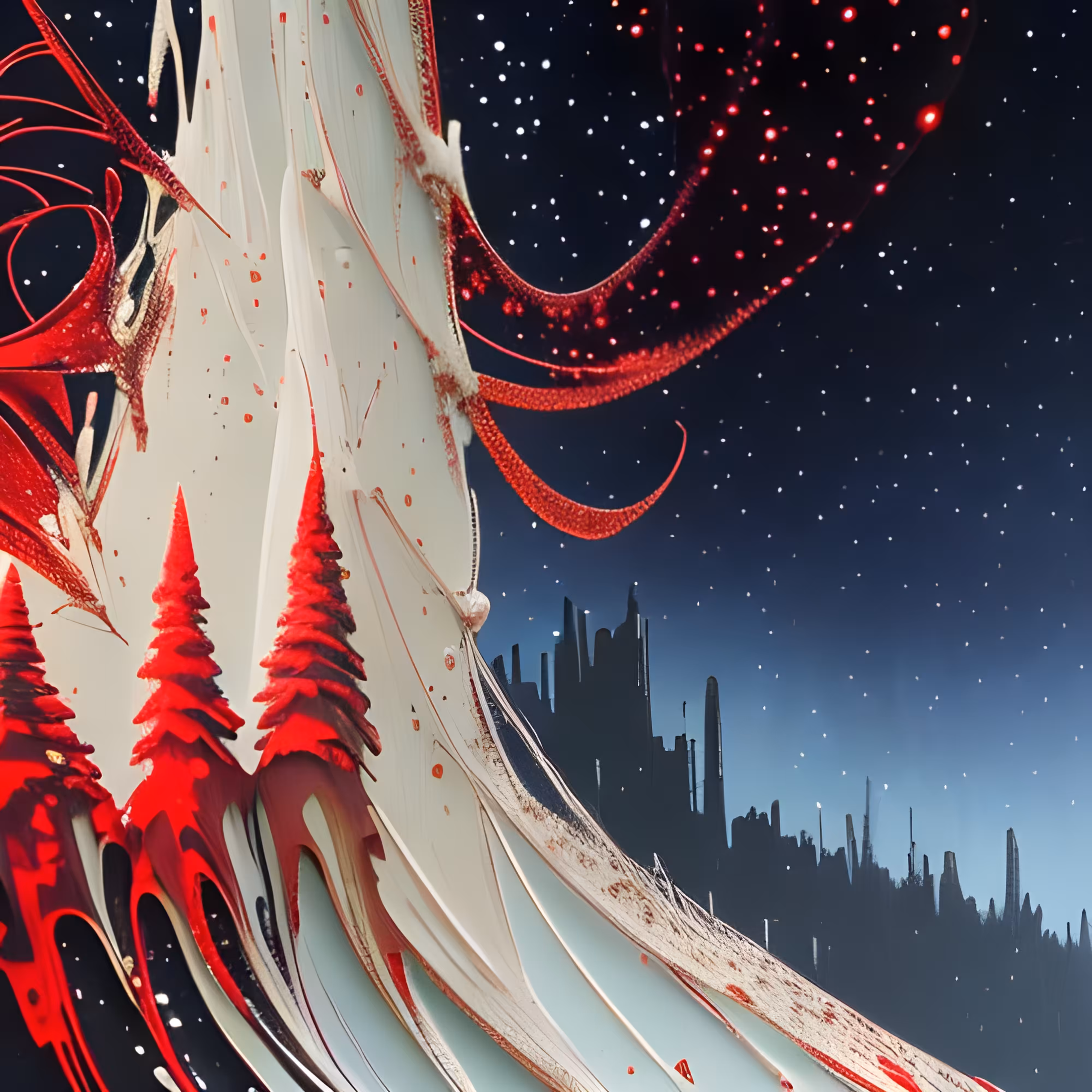 Starry sky and snow dance - December 3 