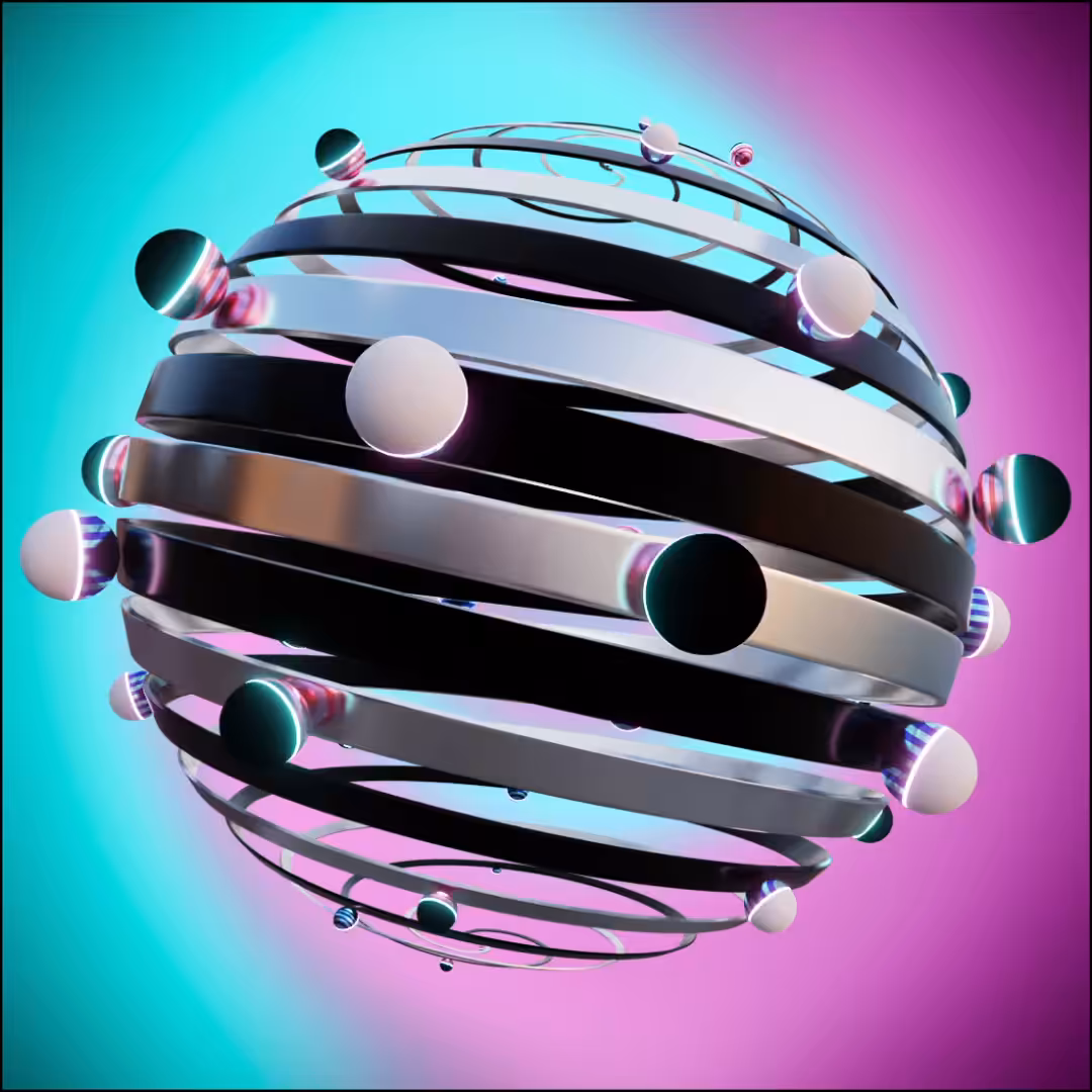 Genuary 2023: Balls on spherical paths