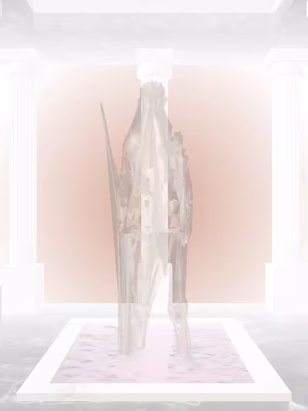 HeavenComputer: The Fading Phone Calling Old Bronze Woman #7210