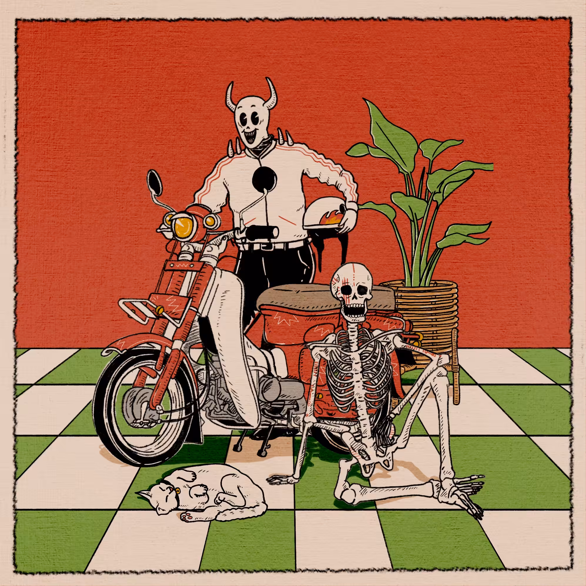 Mr. Satan & the Skeleton Pirate Crew