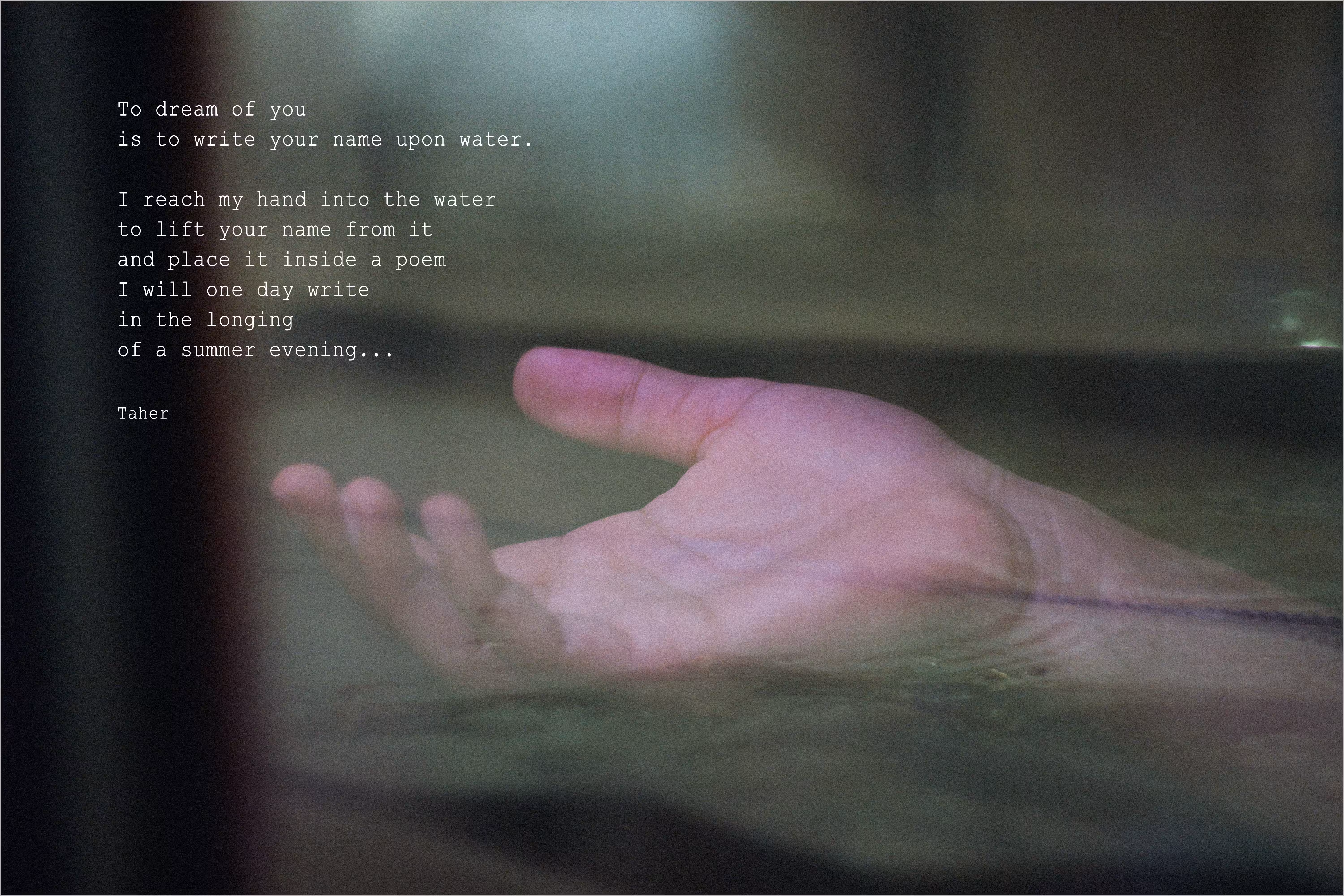 To dream of you