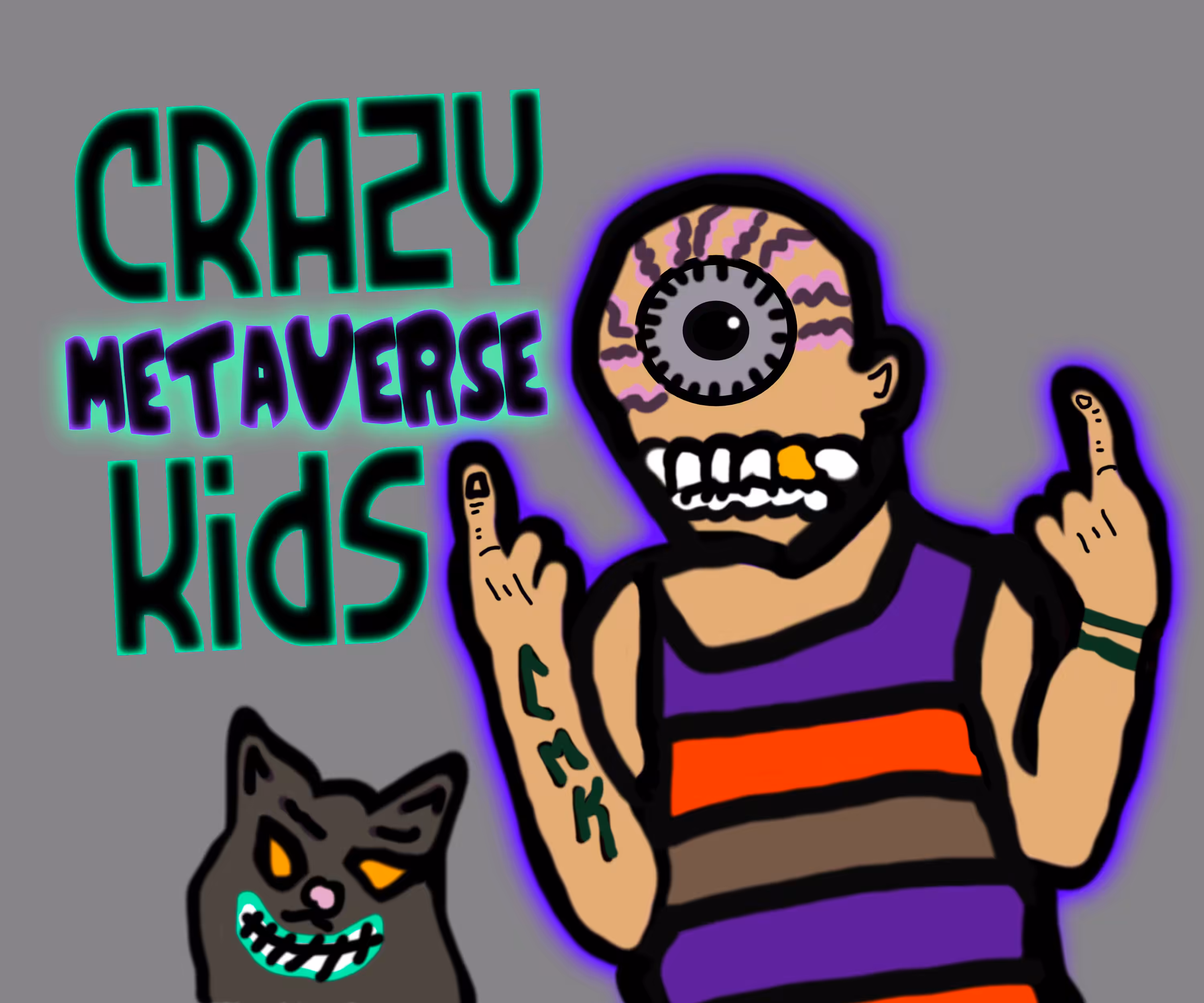 Crazy Metaverse Kids Concept Art - old