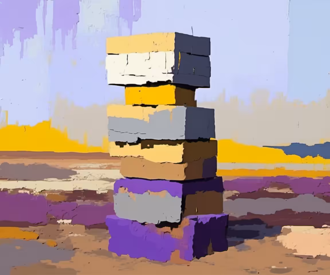 Painted Slabs #75