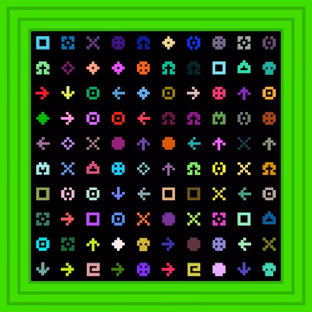 C c c c c co caine! :: Procedural Symbols #444/1000