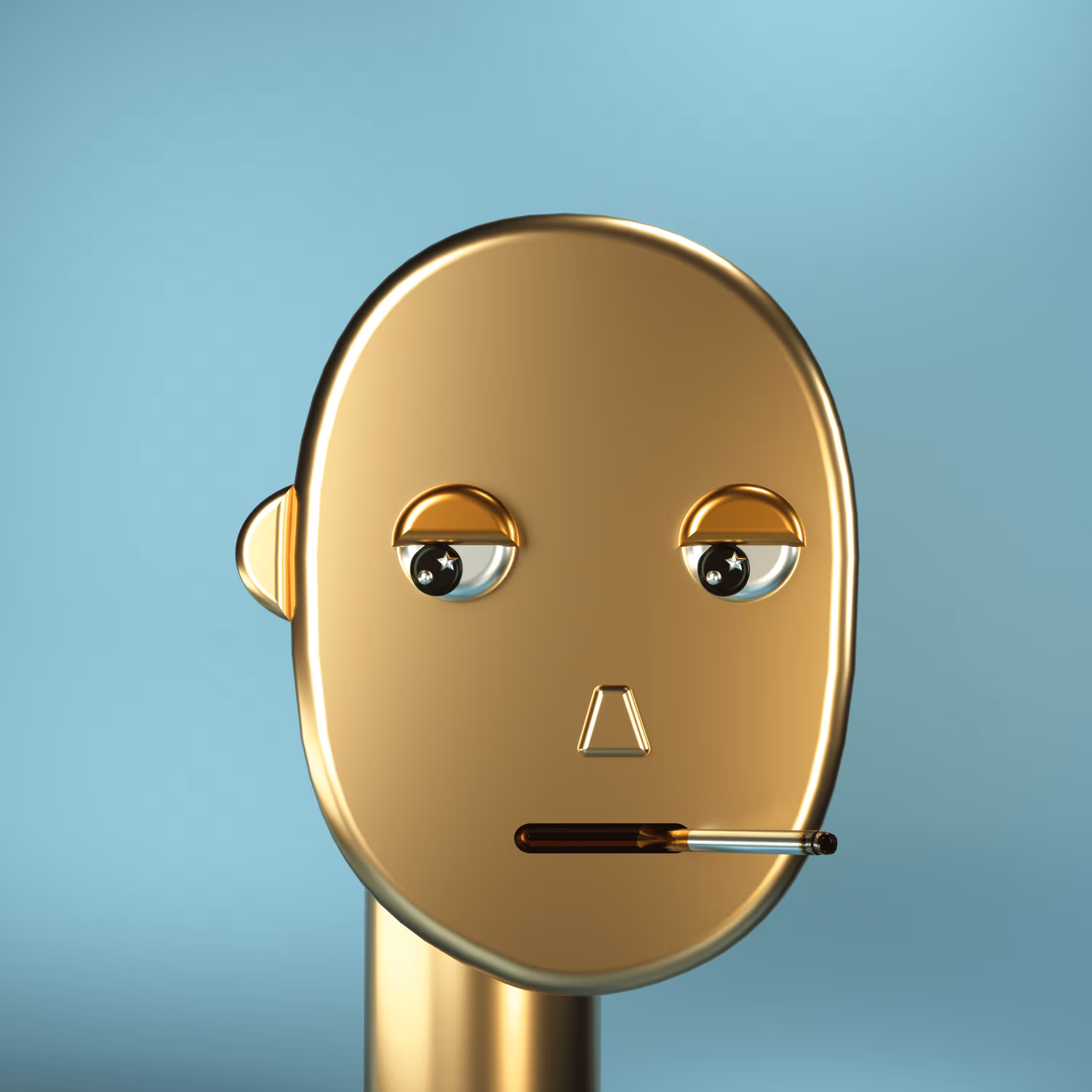 3D Chrome Punks: 3D Chrome Punk #0128