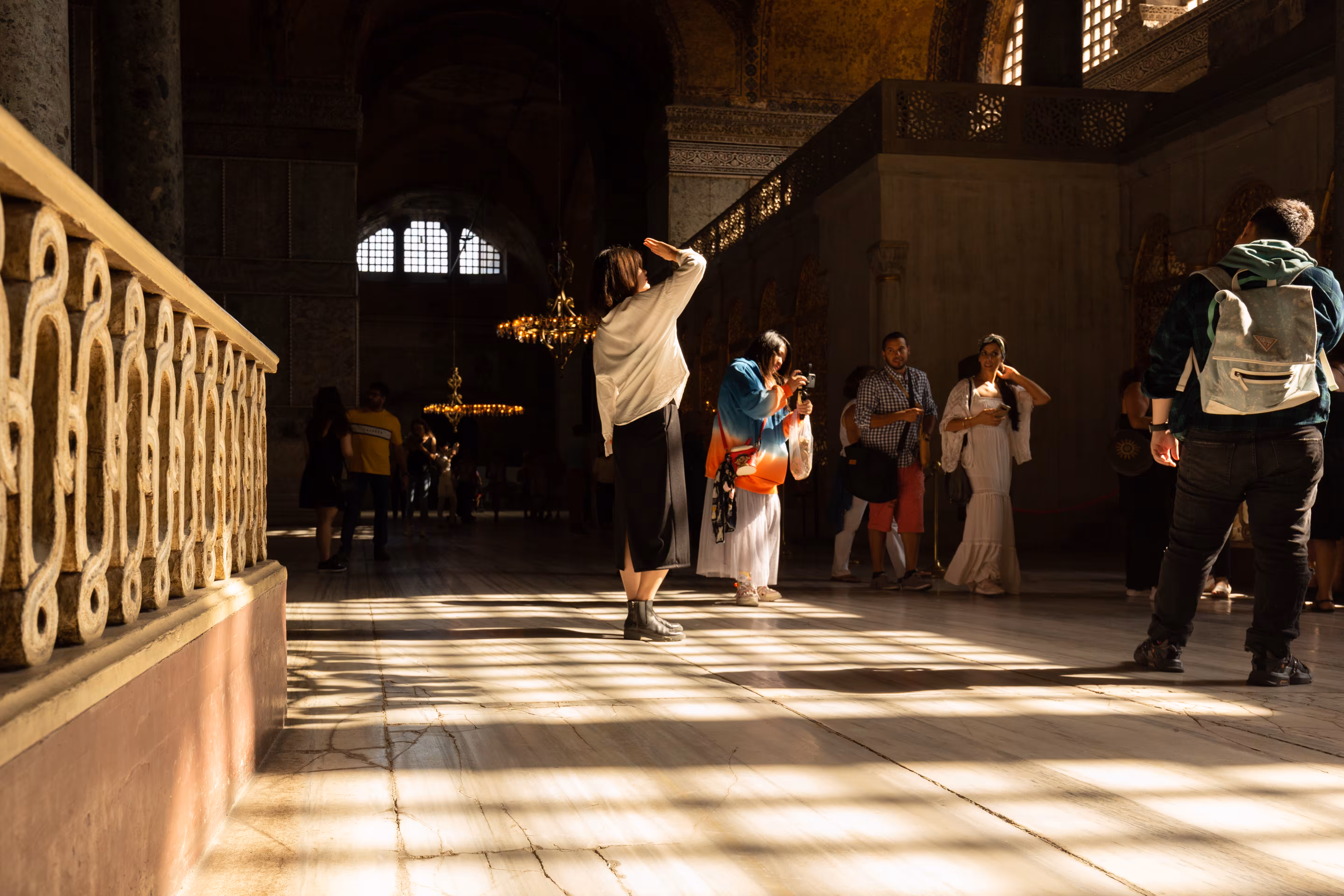 Visitors of Hagia Sophia