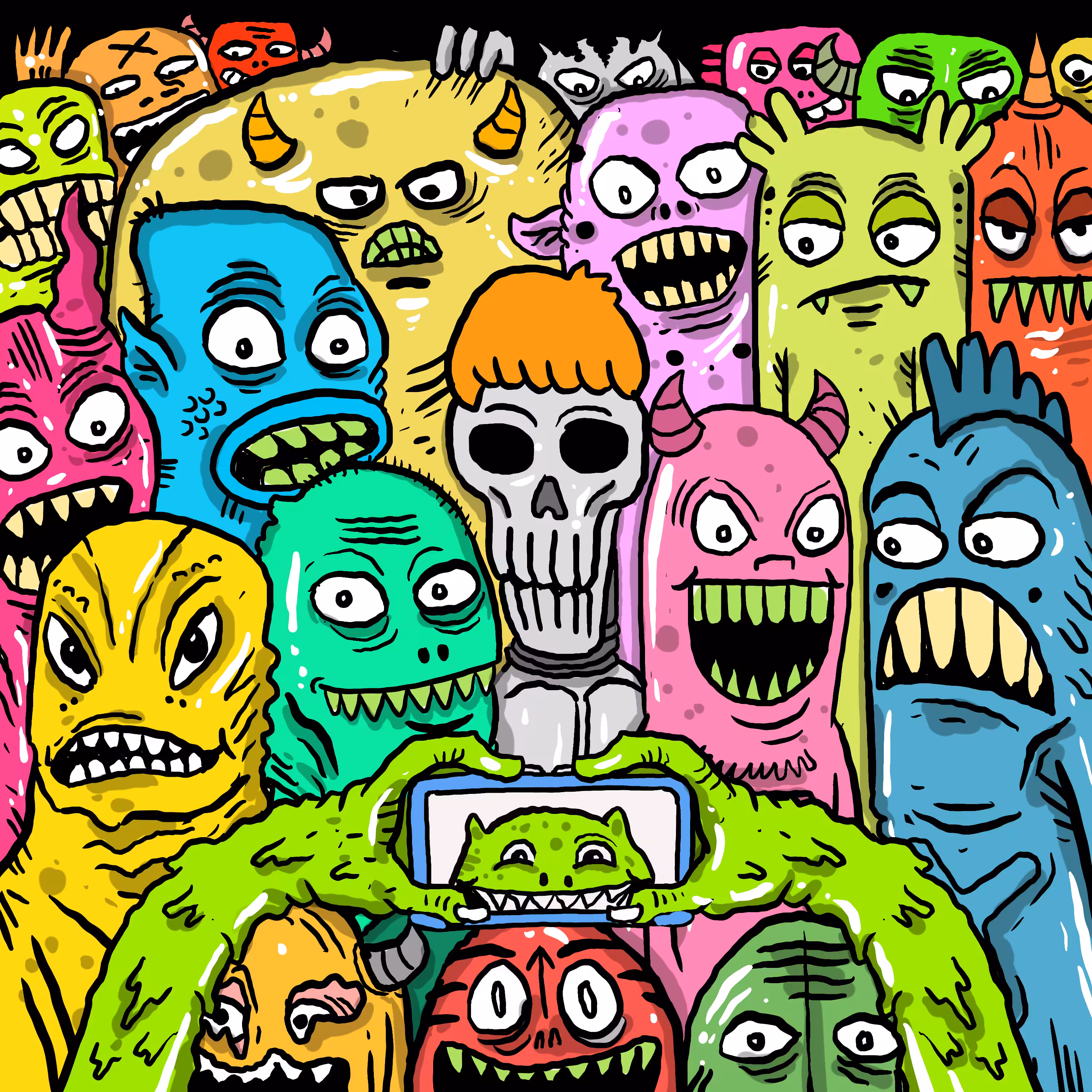 Monsters, say cheese!! 