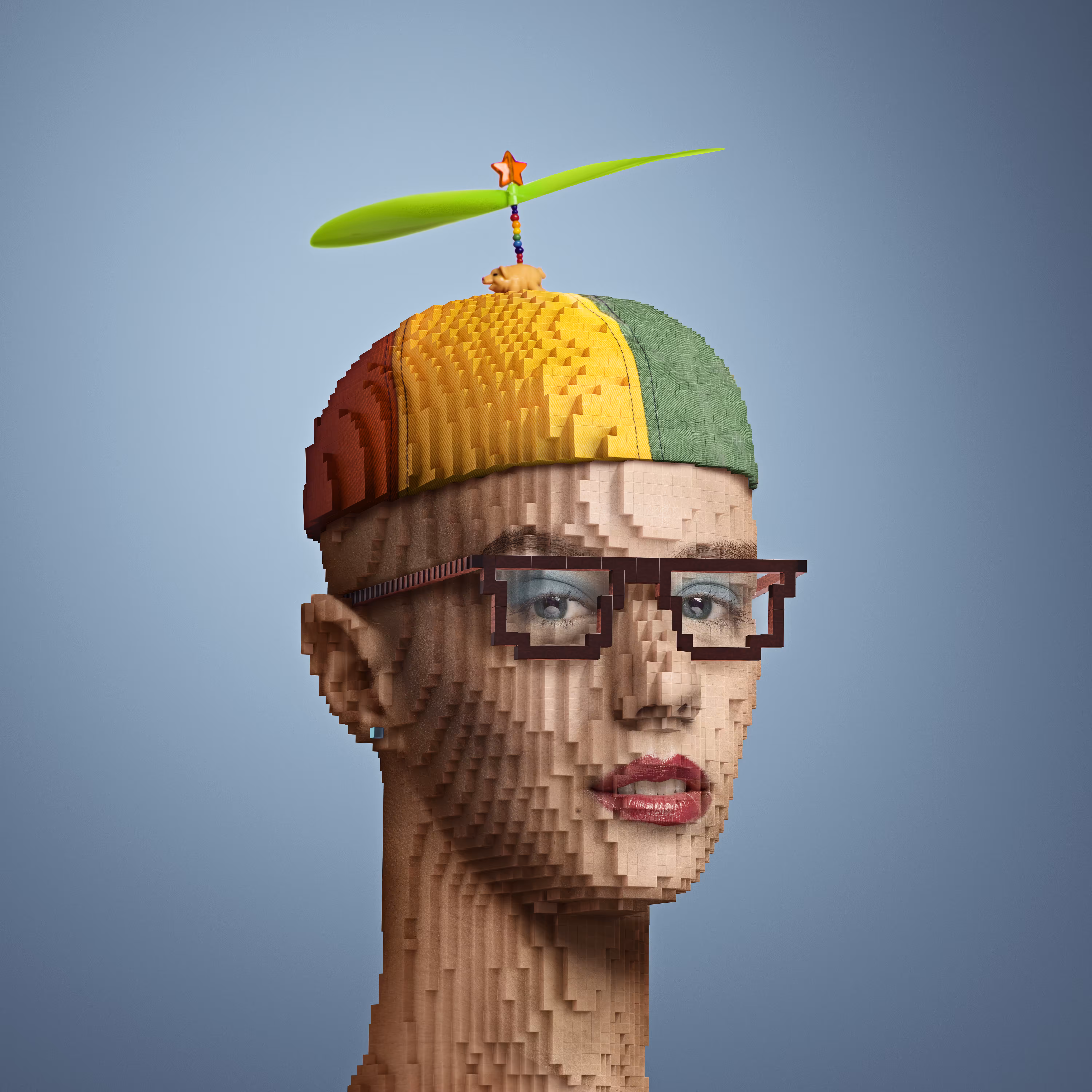 Block Head Punk 021