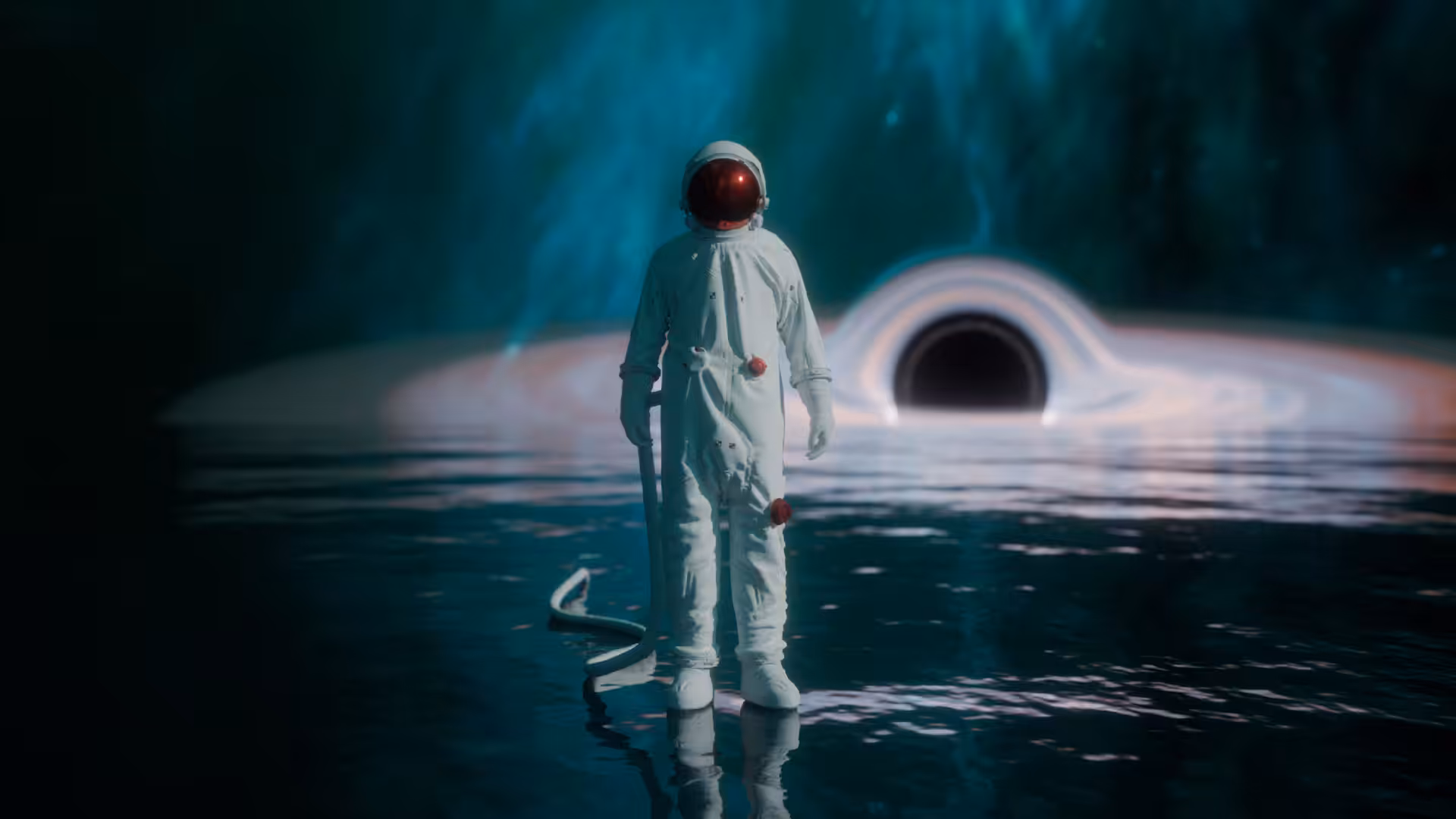 Alone in space.
