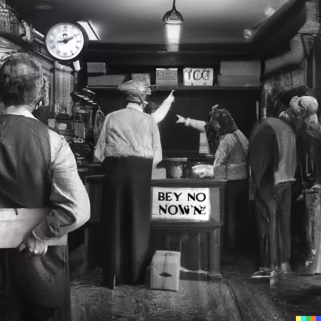 Line at the Box Shop