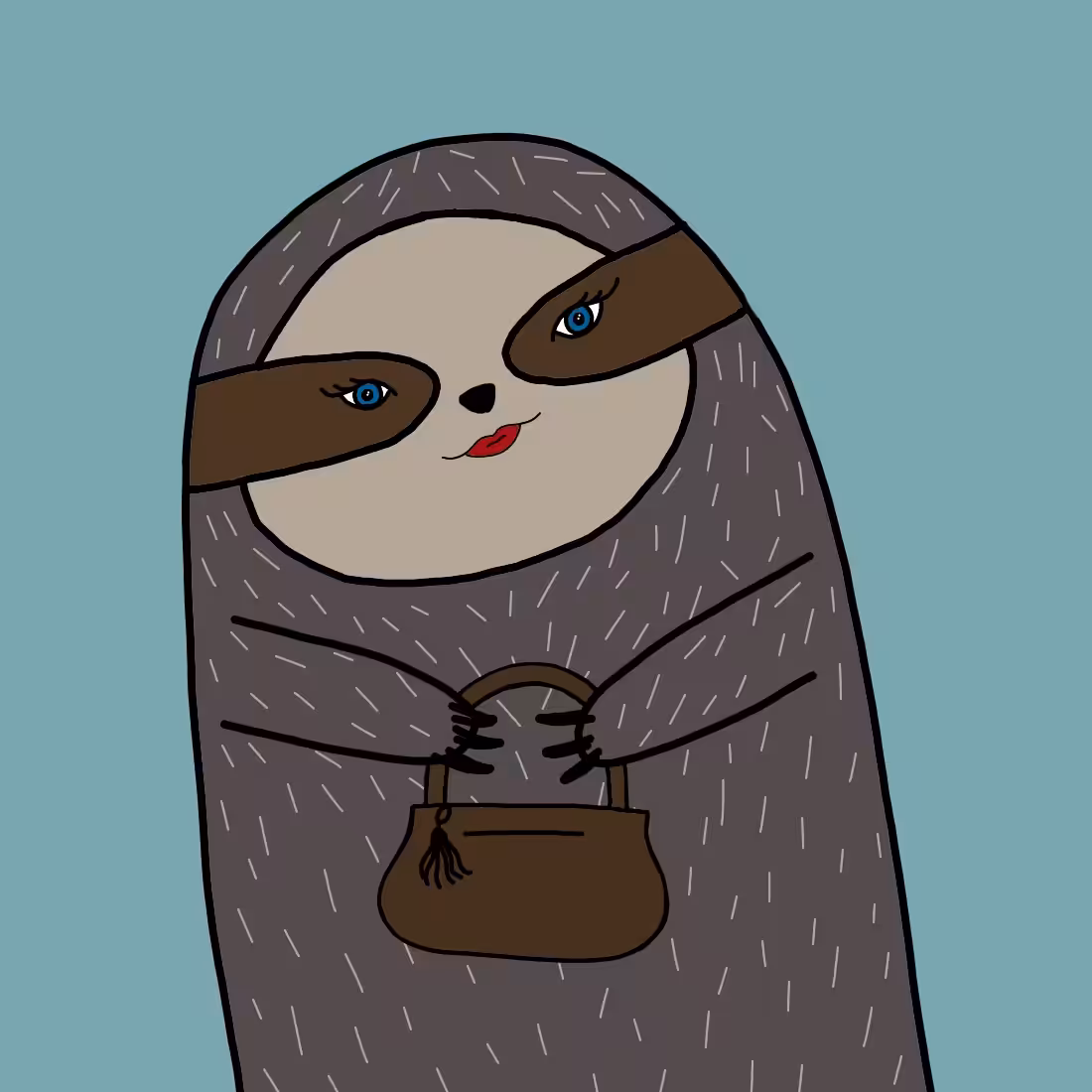 Finger Sloths: Pretty Sloth