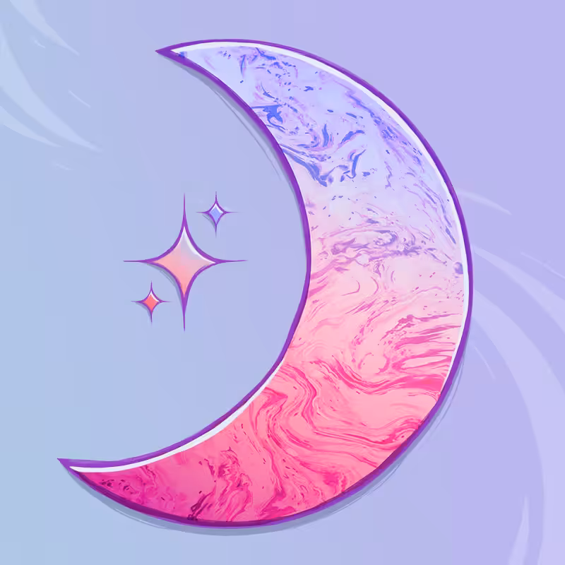 Moon #3 Marble