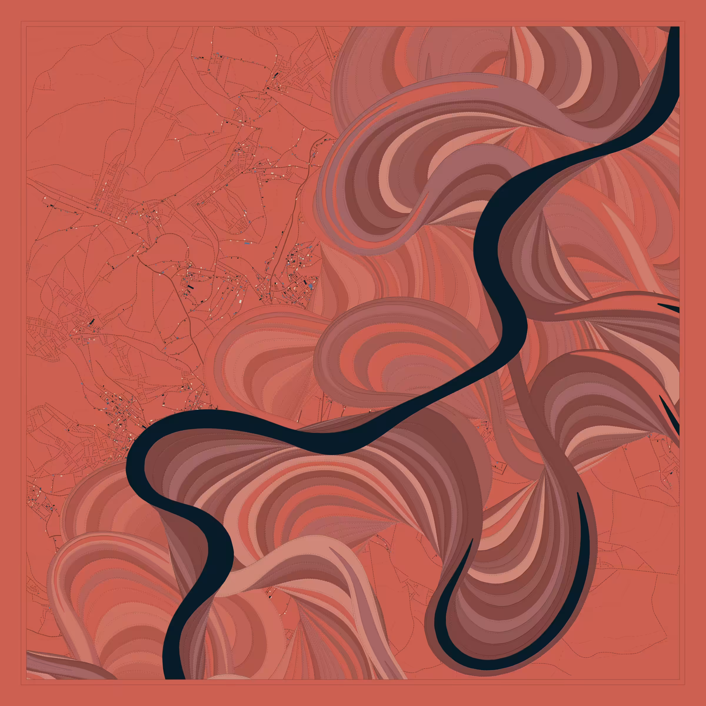 Ancient Courses of Fictional Rivers #54