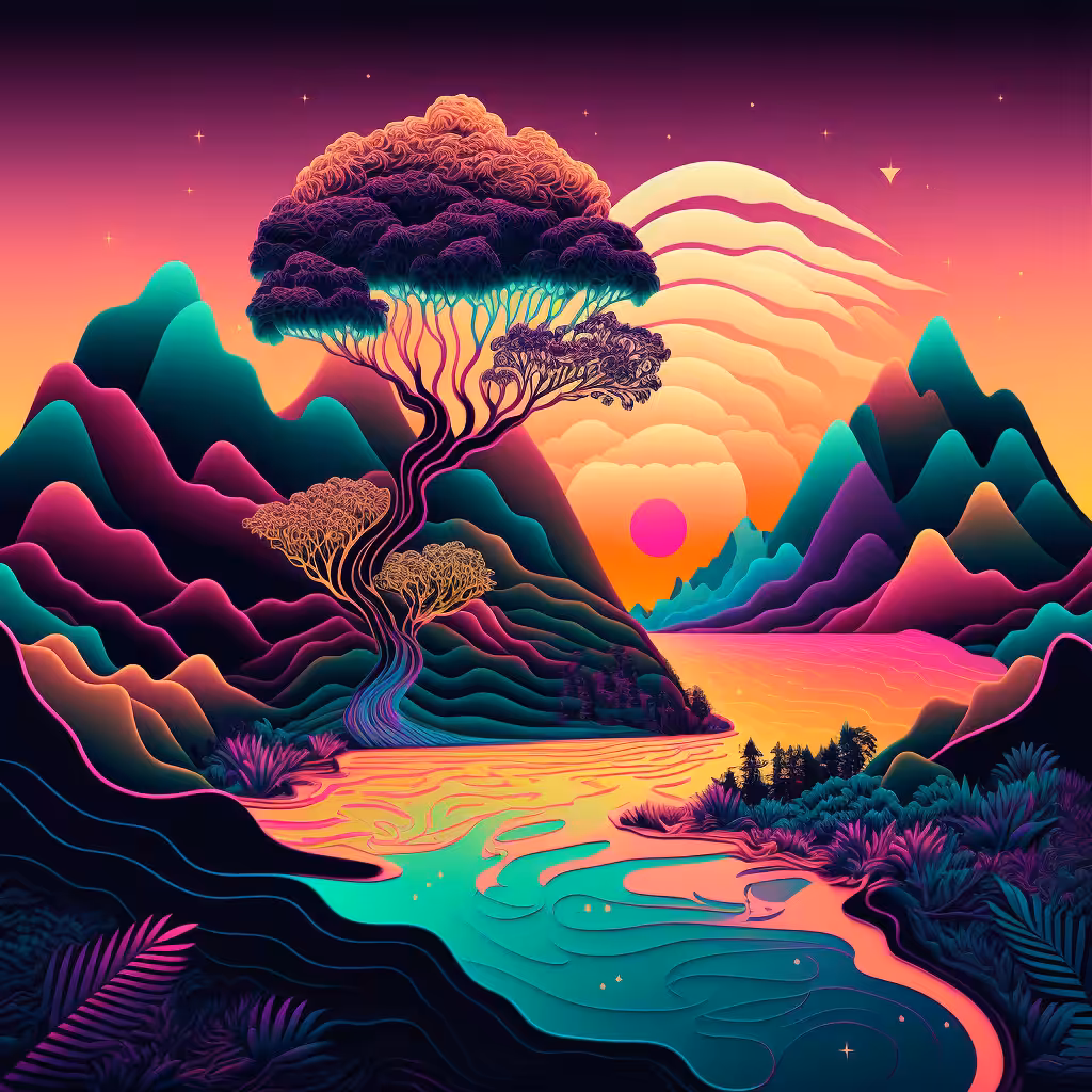 Psychedelic Landscape #25