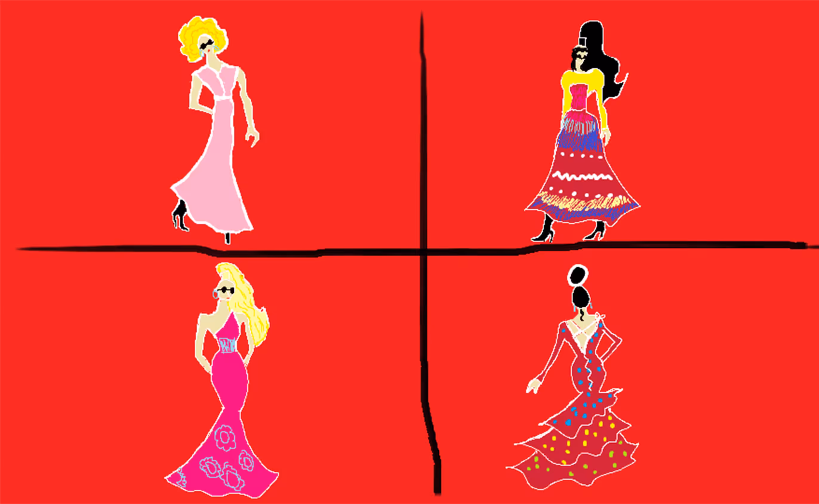 RED FASHION STYLE