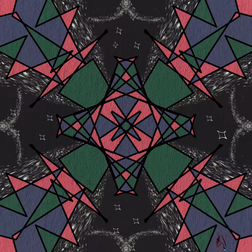 Kaleidoscopic Night Bloom 