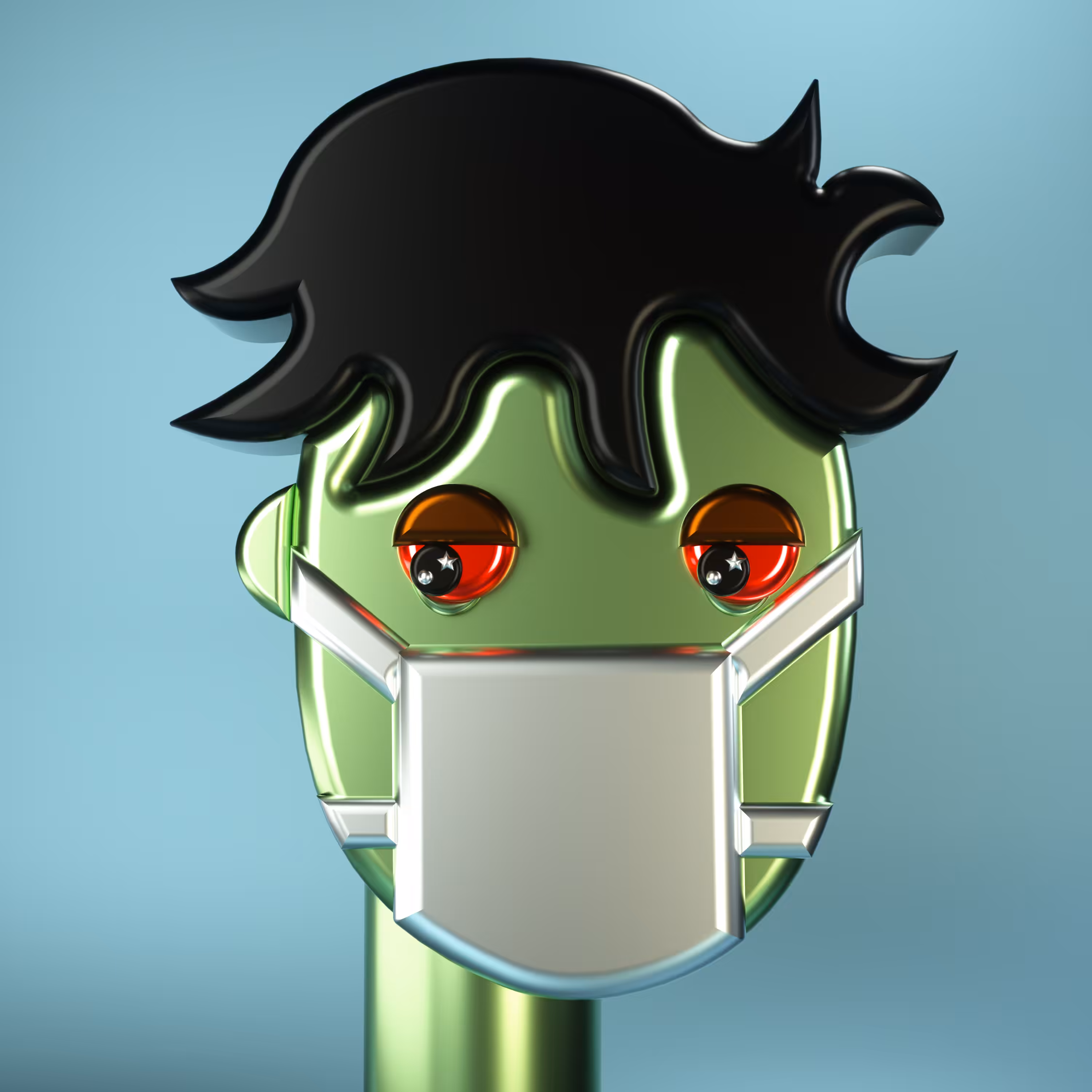 3D Chrome Punks: 3D Chrome Punk #0341